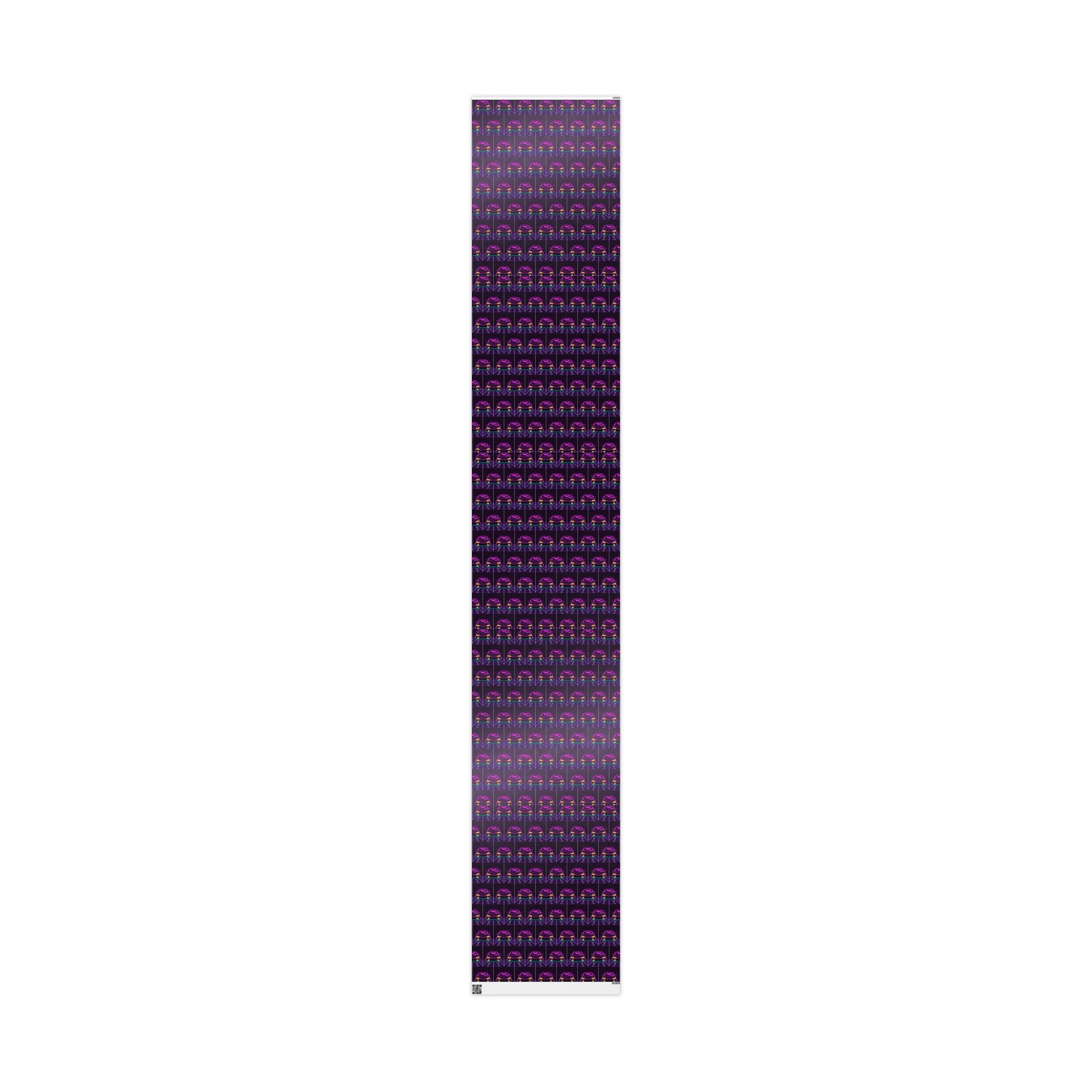Honda Civic EK Hatch Neon Synthwave Gift Wrapping Paper