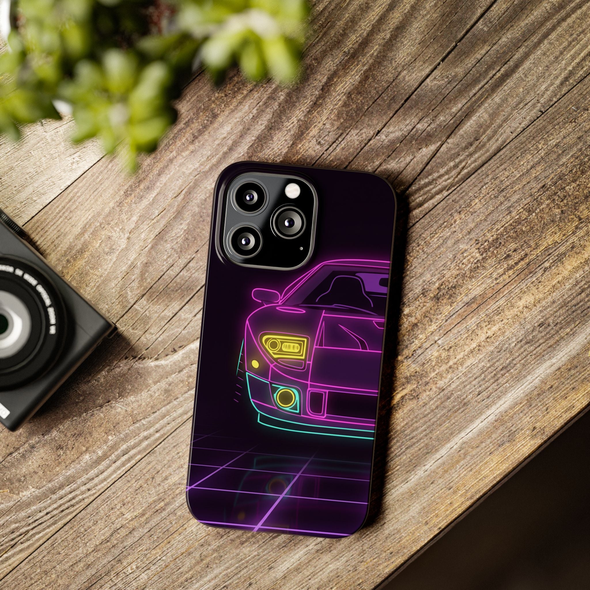 Ford GT40 (1964-69) Neon Synthwave Phone Case