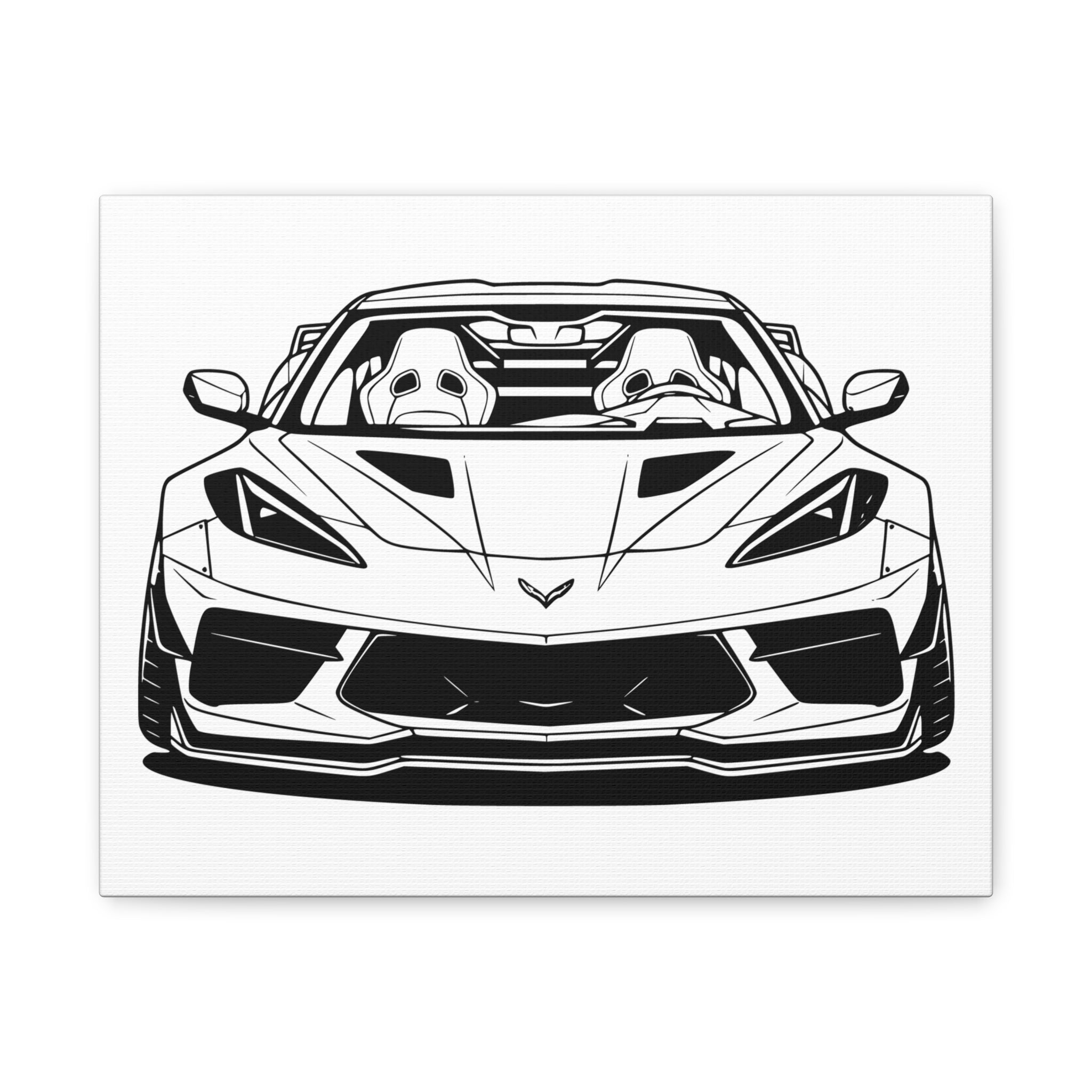 Corvette C8 (2020+) Canvas Wall Art