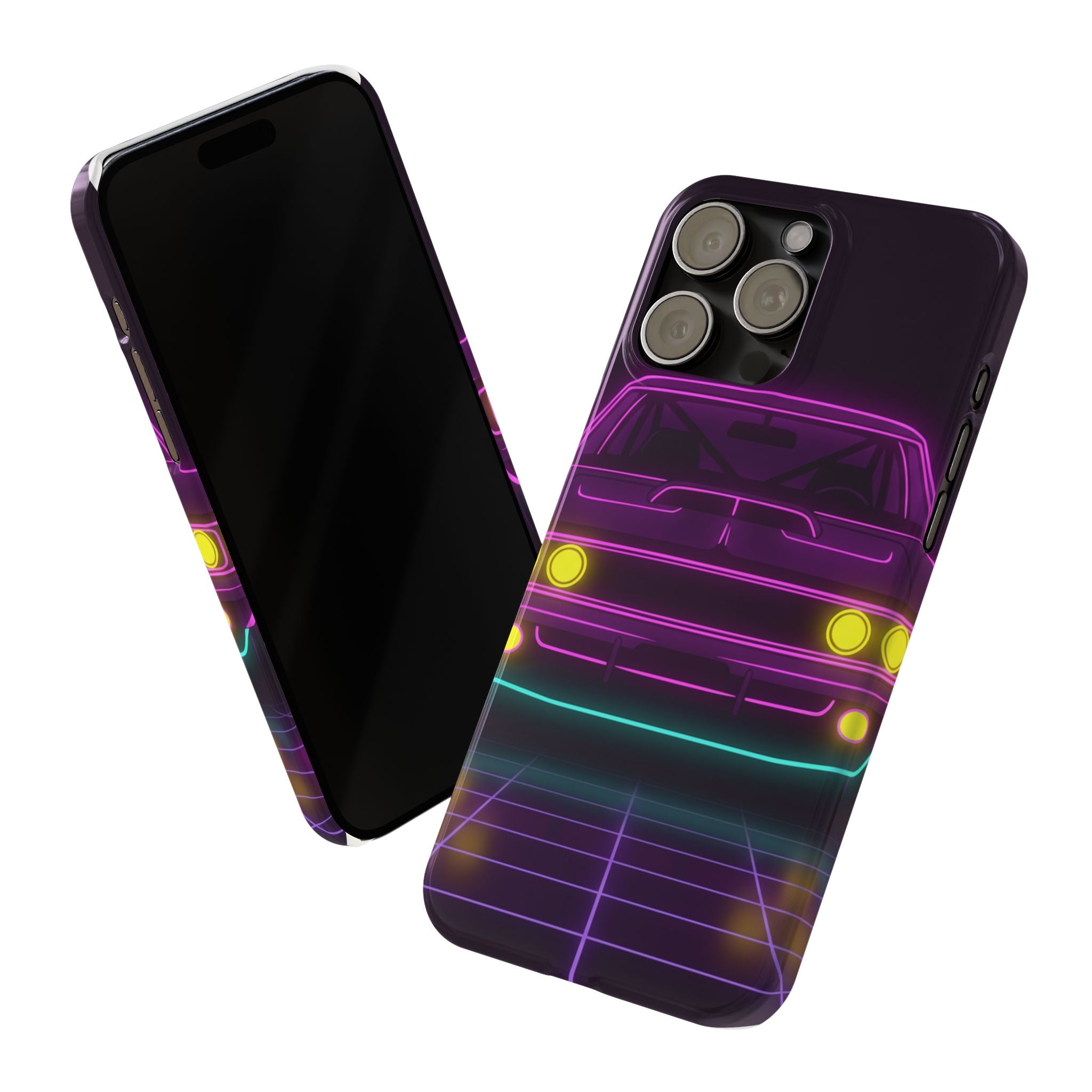 Dodge Charger R/T (1968-70) Neon Synthwave Phone Case