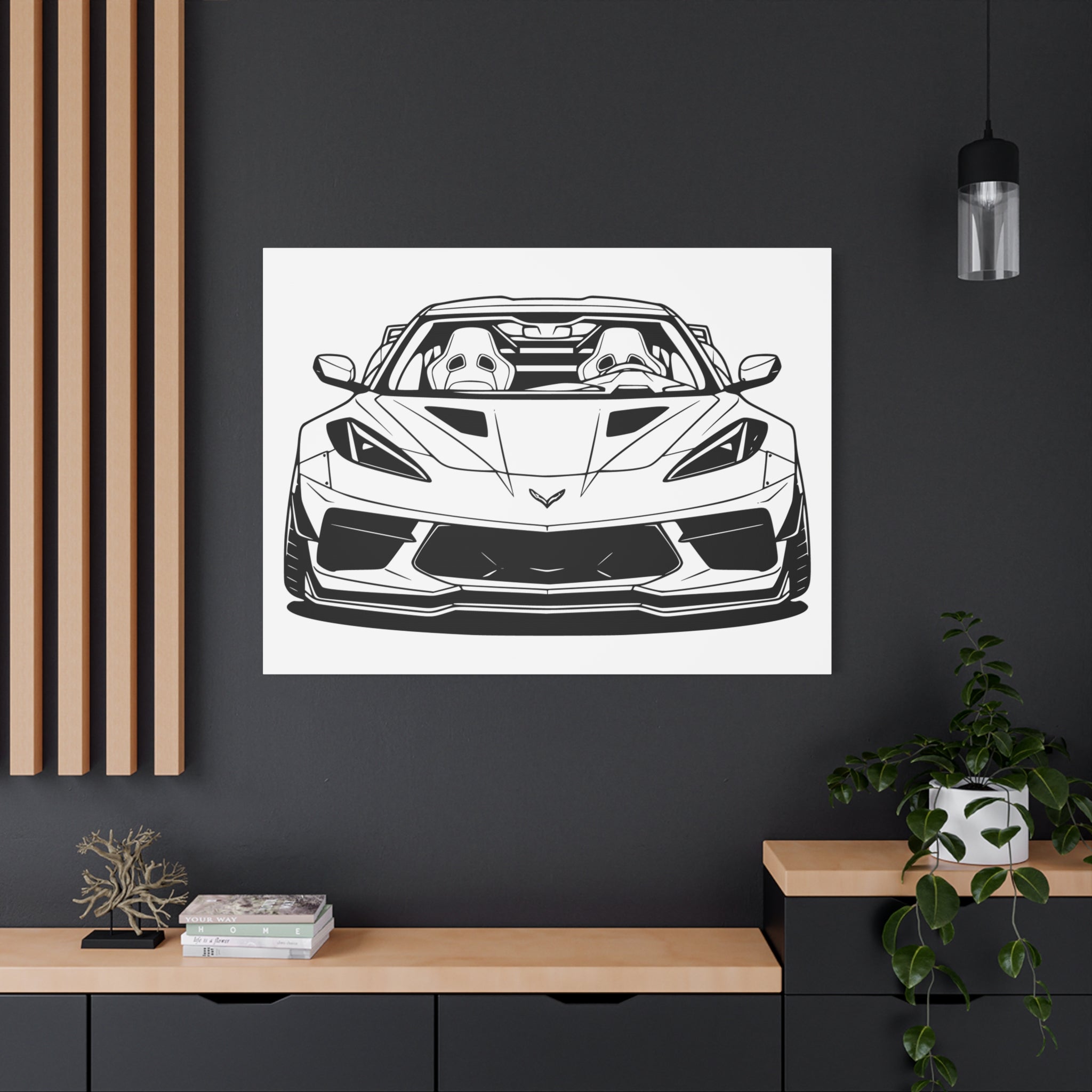 Corvette C8 (2020+) Canvas Wall Art
