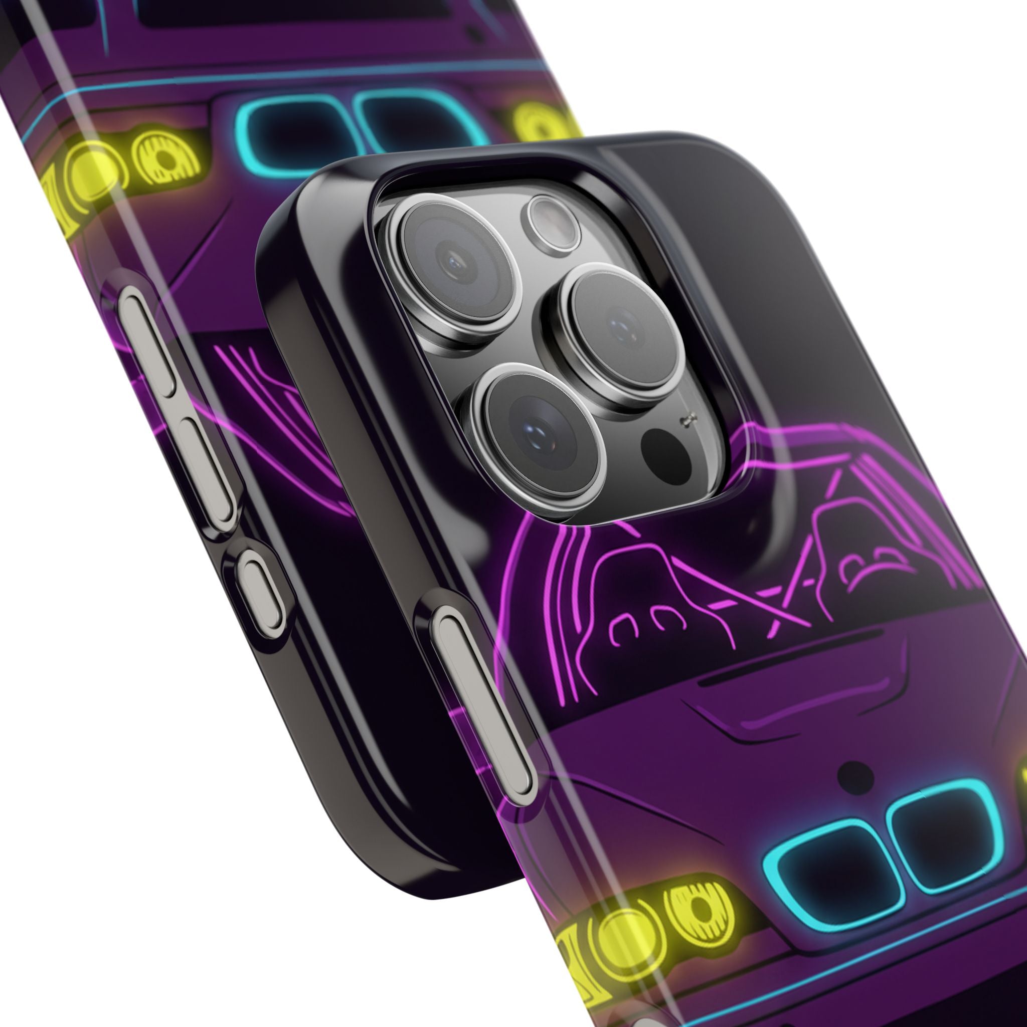 BMW E46 M3 (2000-06) Neon Synthwave Phone Case