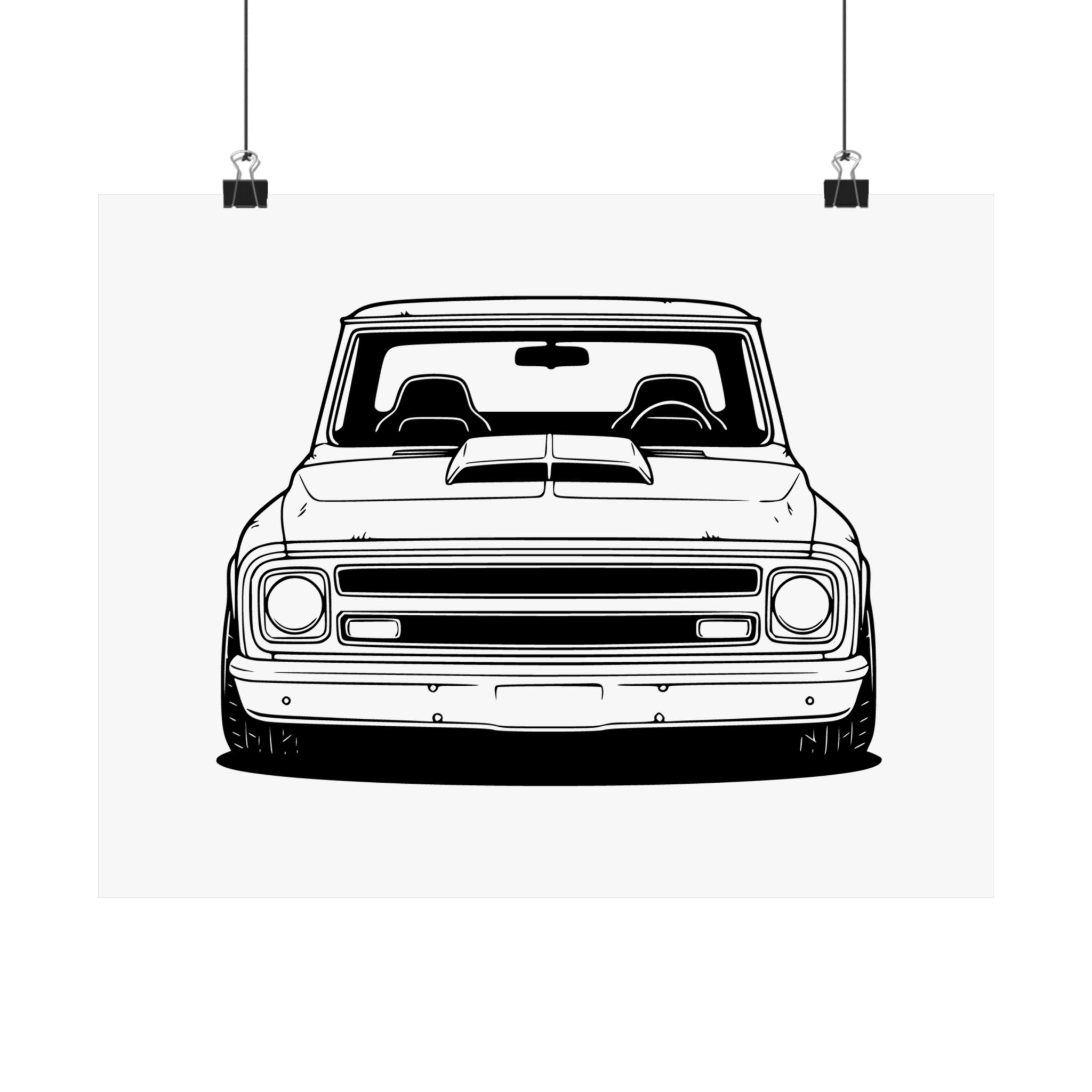 Chevy C10 Pickup (1967-72) Poster