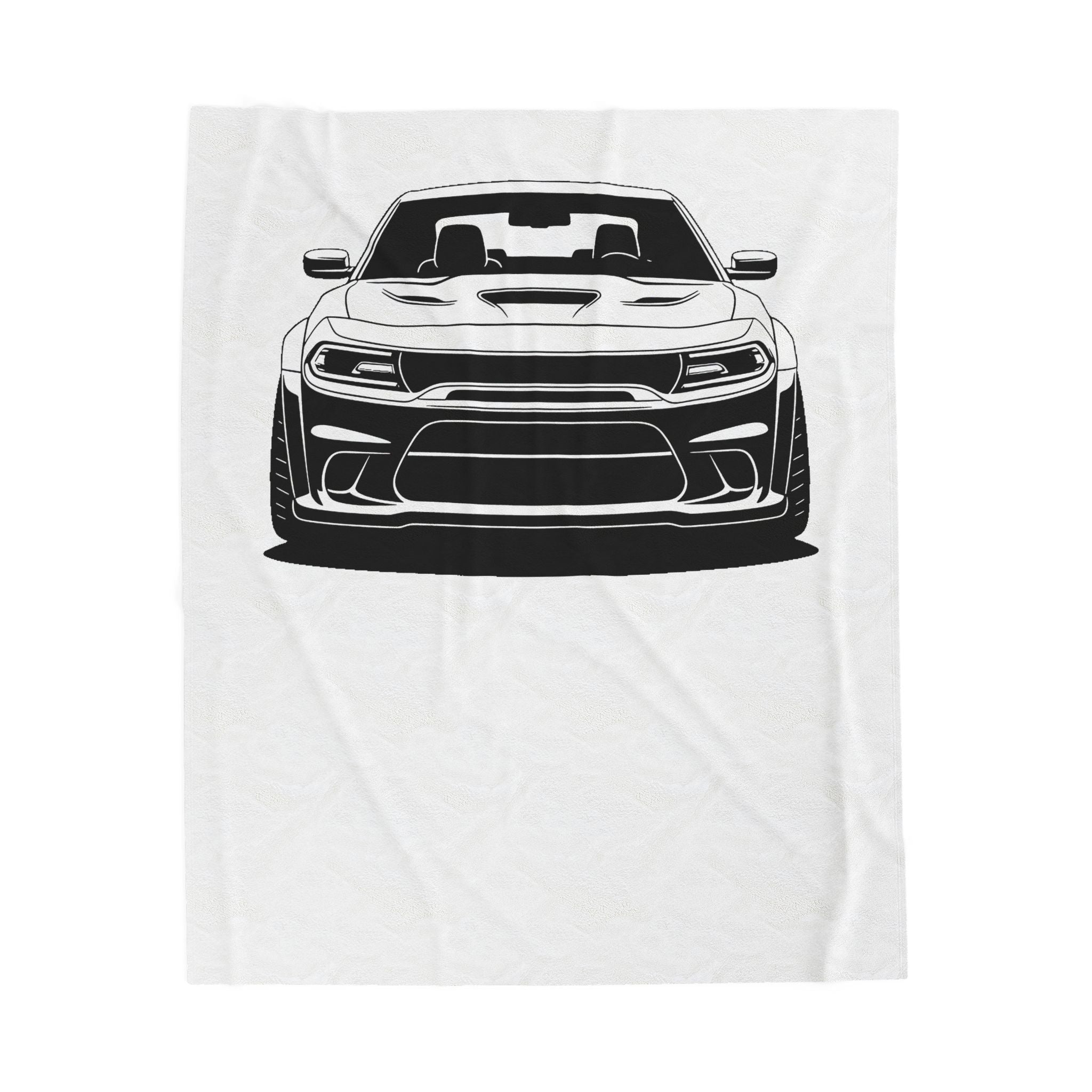 Dodge Challenger SRT Hellcat Velveteen Plush Blanket