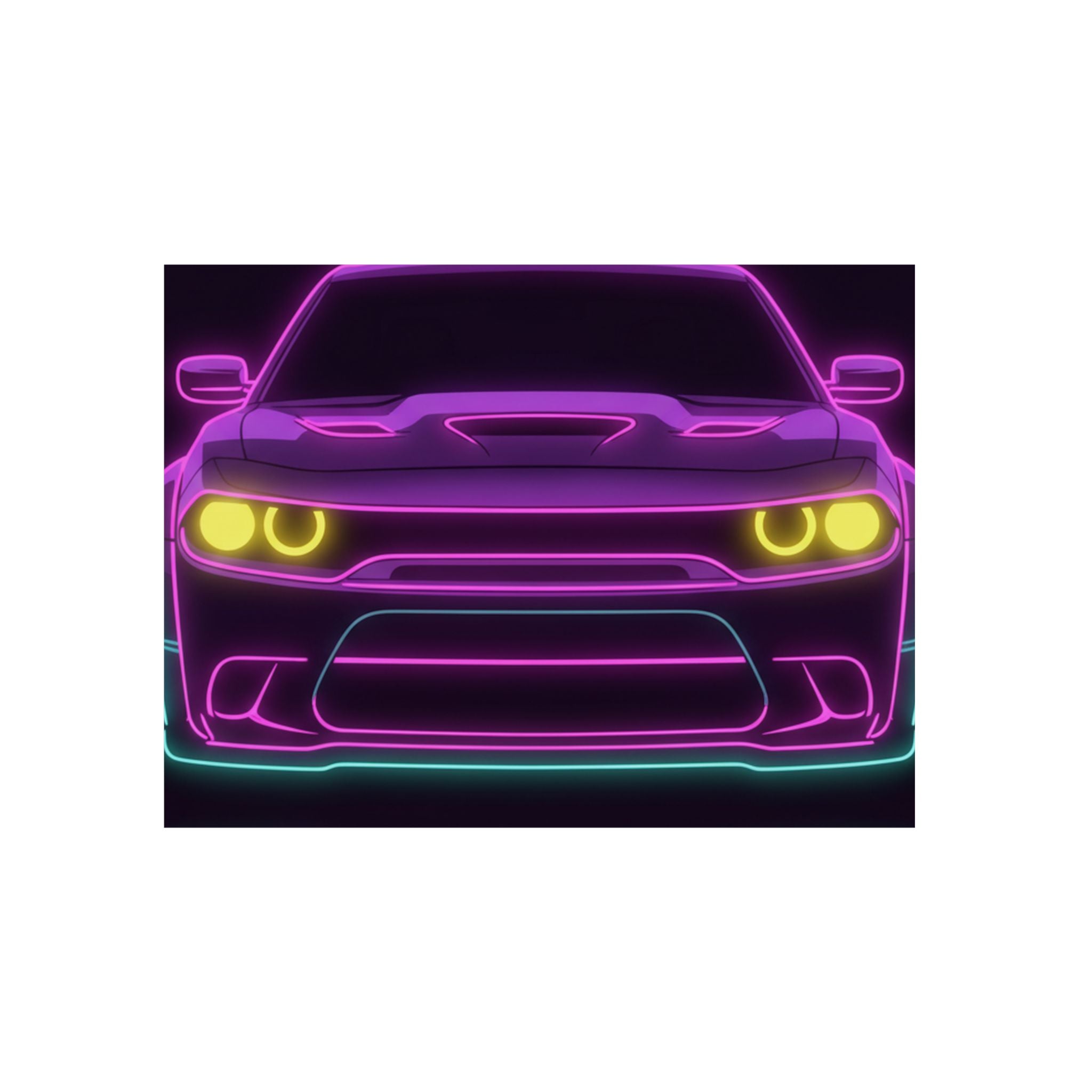Dodge Challenger SRT Hellcat Metal Wall Sign