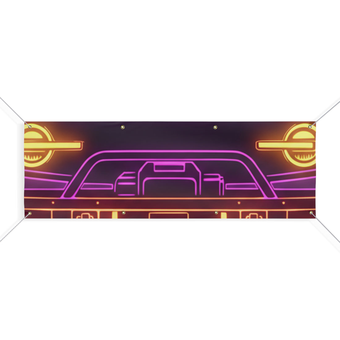 Ford Bronco (2021+) Neon Synthwave Banner