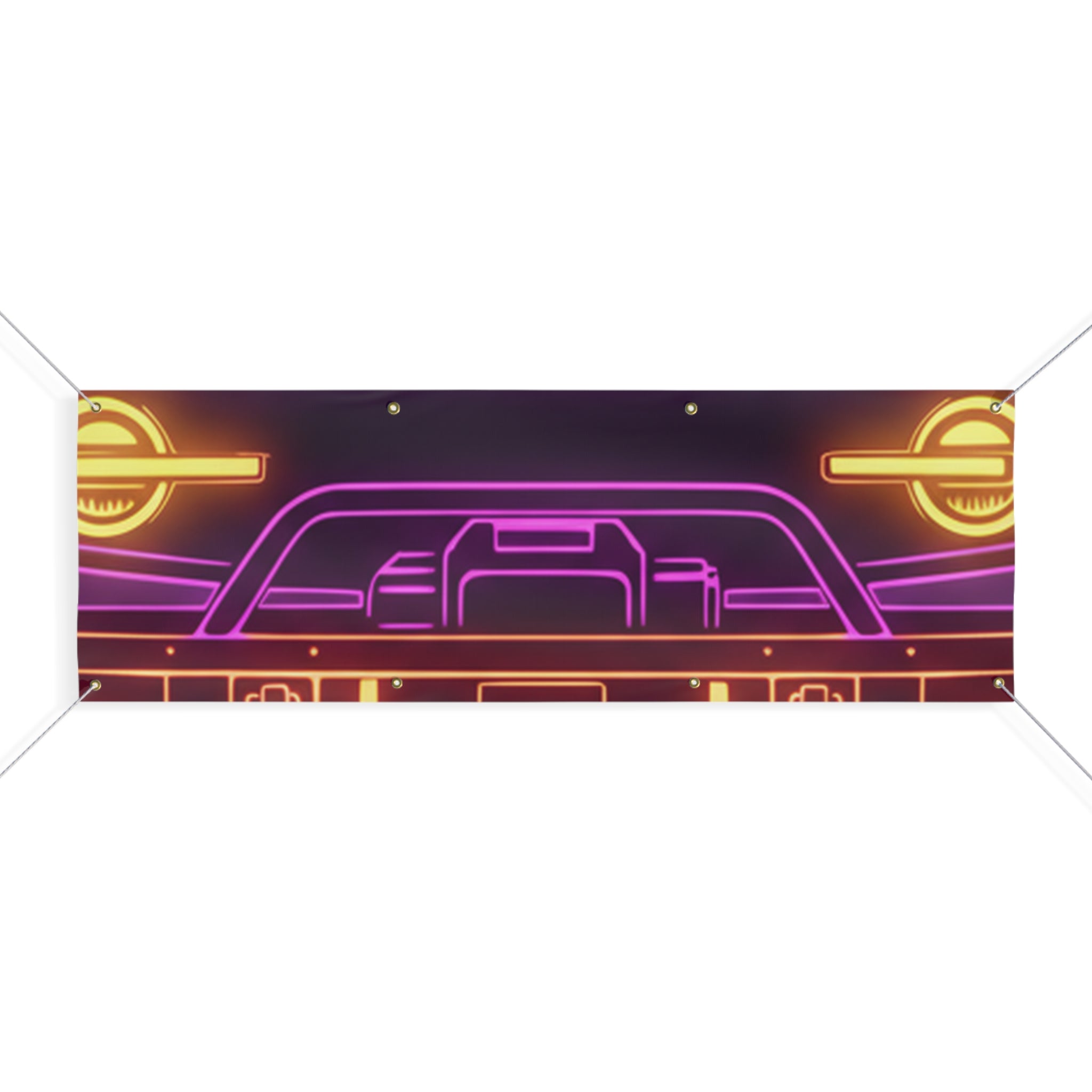 Ford Bronco (2021+) Neon Synthwave Banner