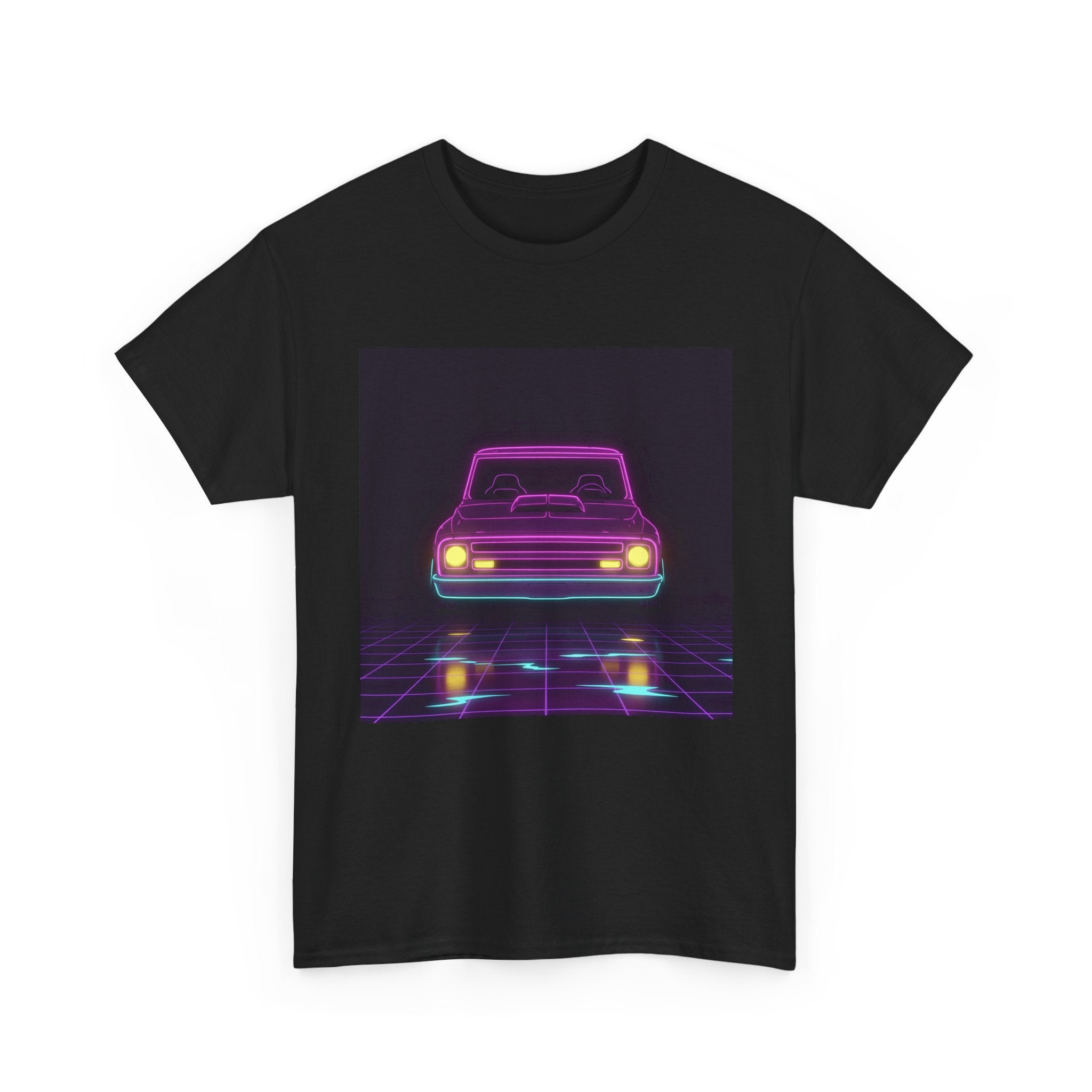 Chevy C10 Pickup (1967-72) Neon Synthwave Unisex Tee