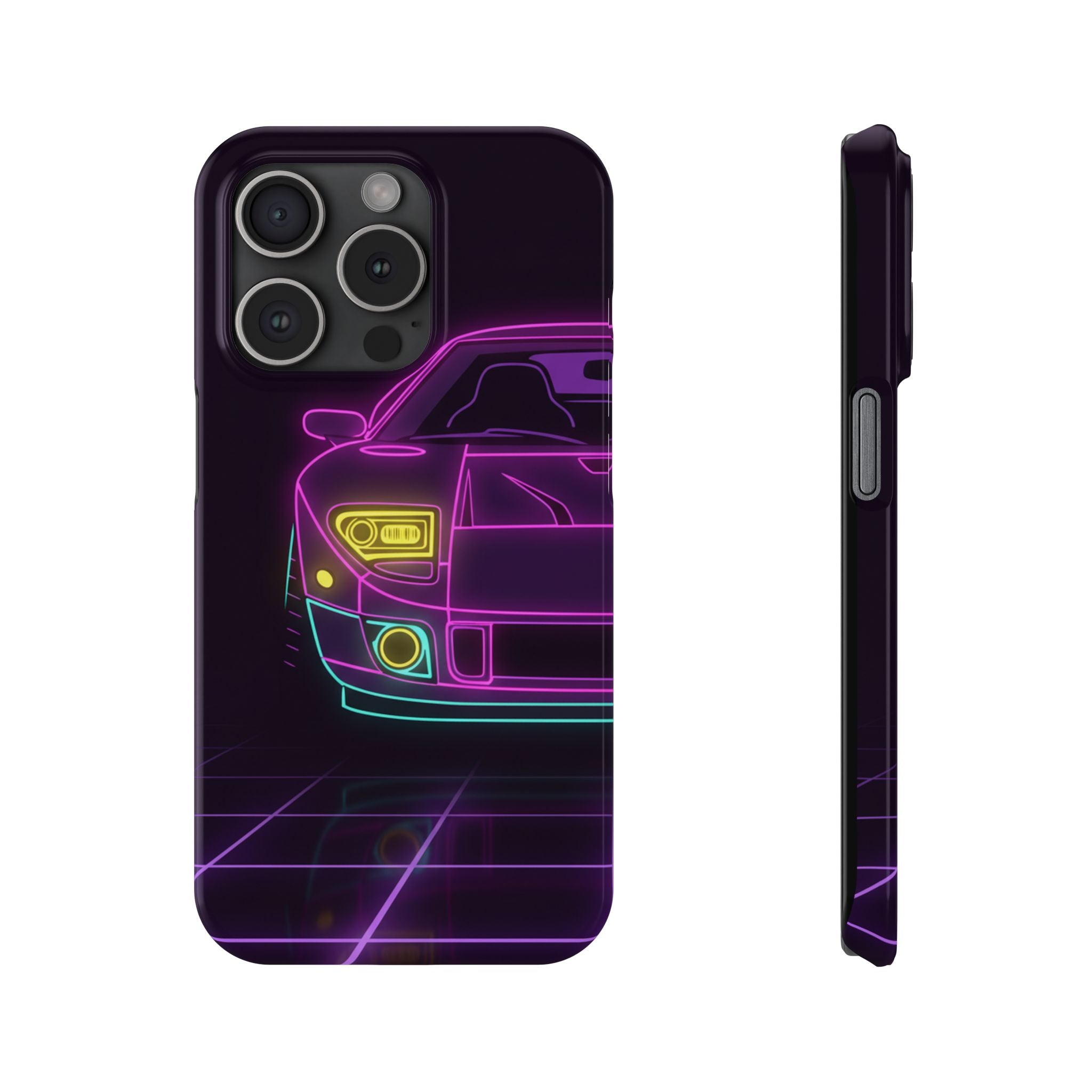 Ford GT40 (1964-69) Neon Synthwave Phone Case