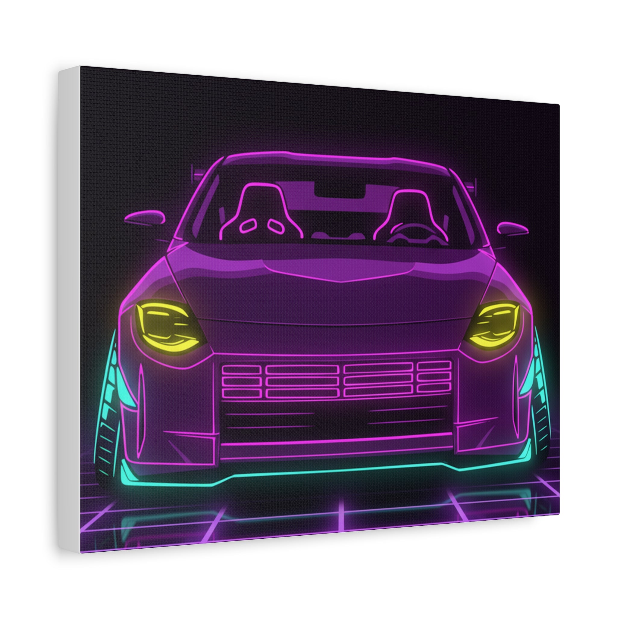 Nissan Z RZ34 (2023+) Neon Synthwave Canvas Wall Art