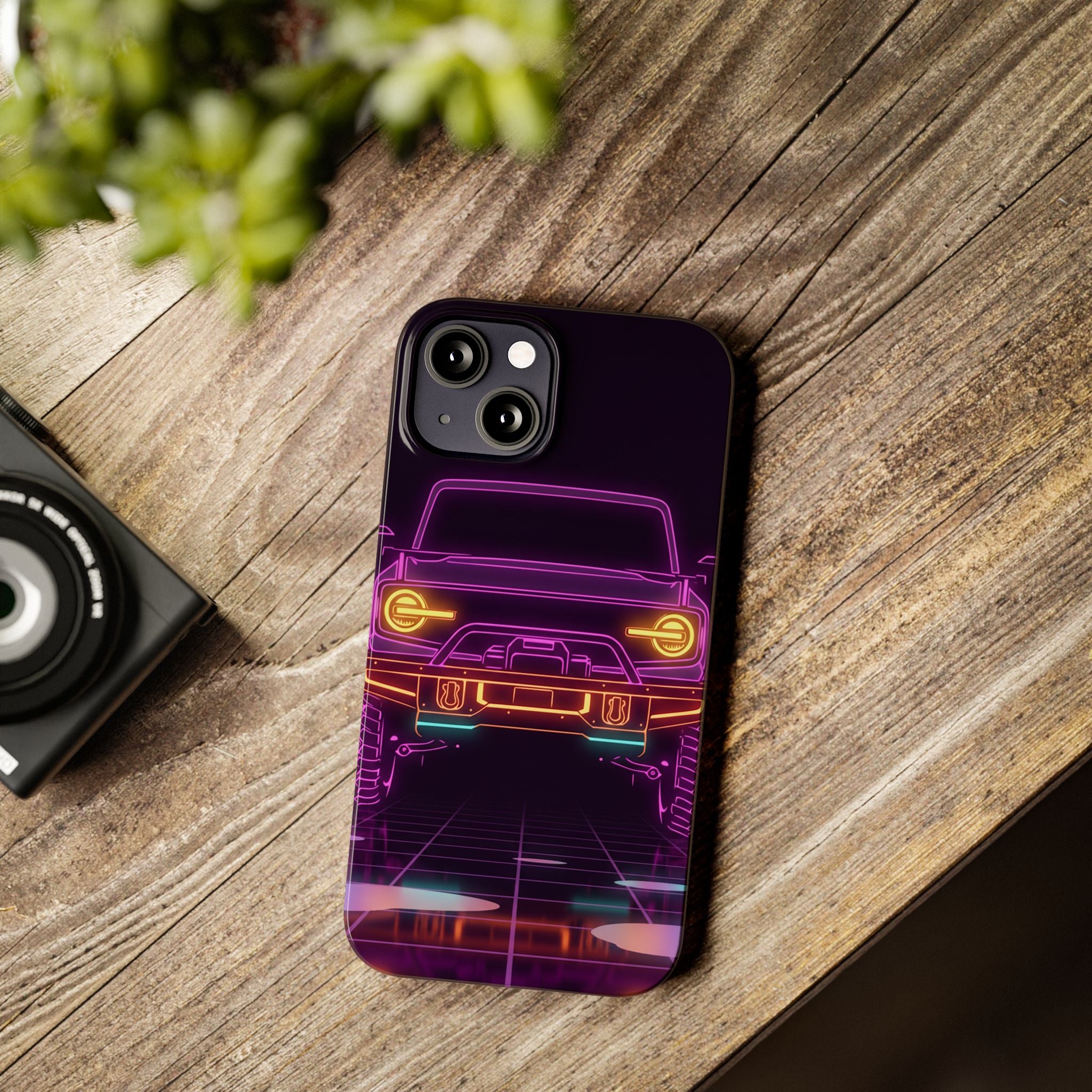 Ford Bronco (2021+) Neon Synthwave Phone Case