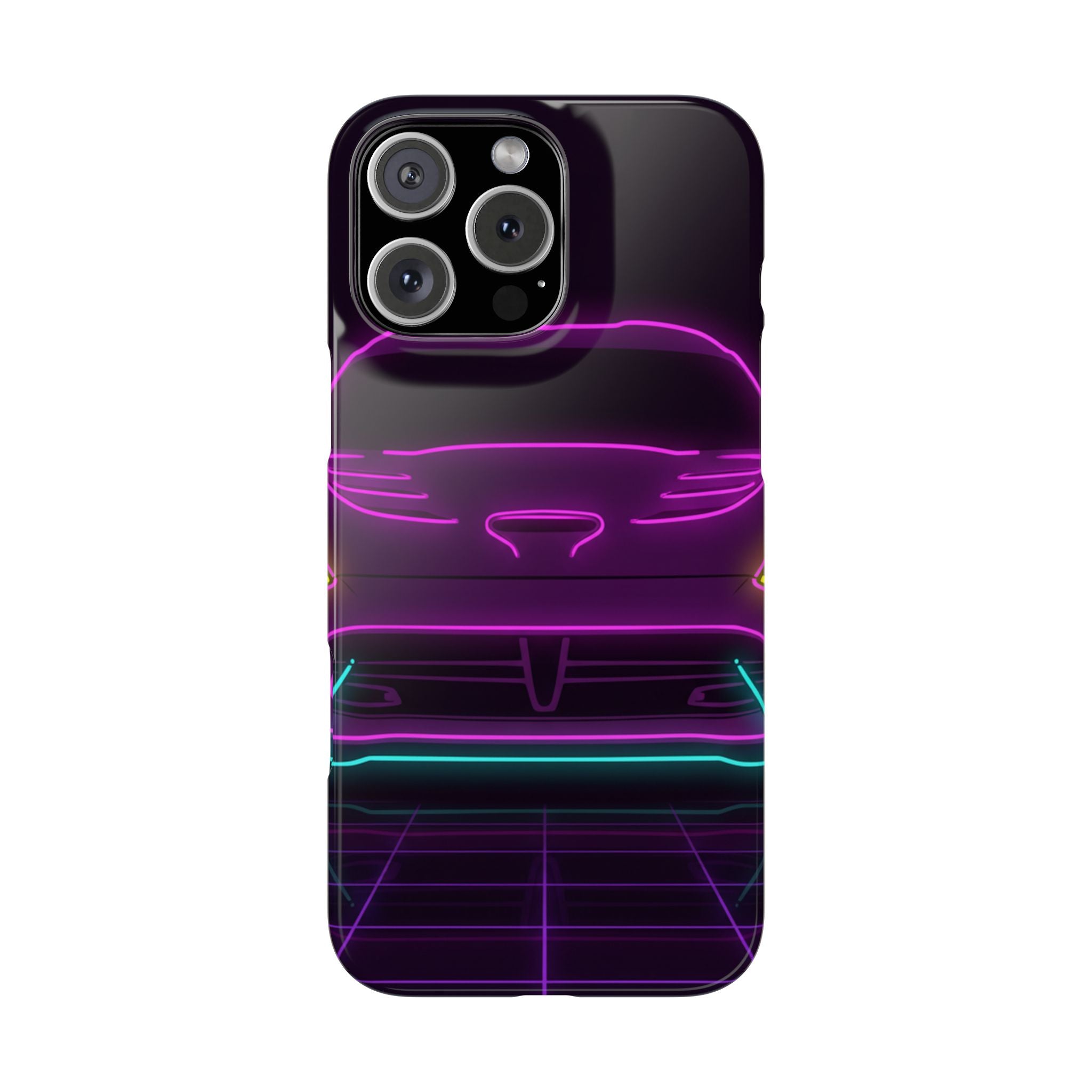 Dodge Viper (1992-17) Neon Synthwave Phone Case