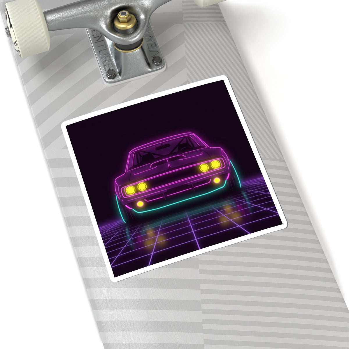 Dodge Charger R/T (1968-70) Neon Synthwave Sticker