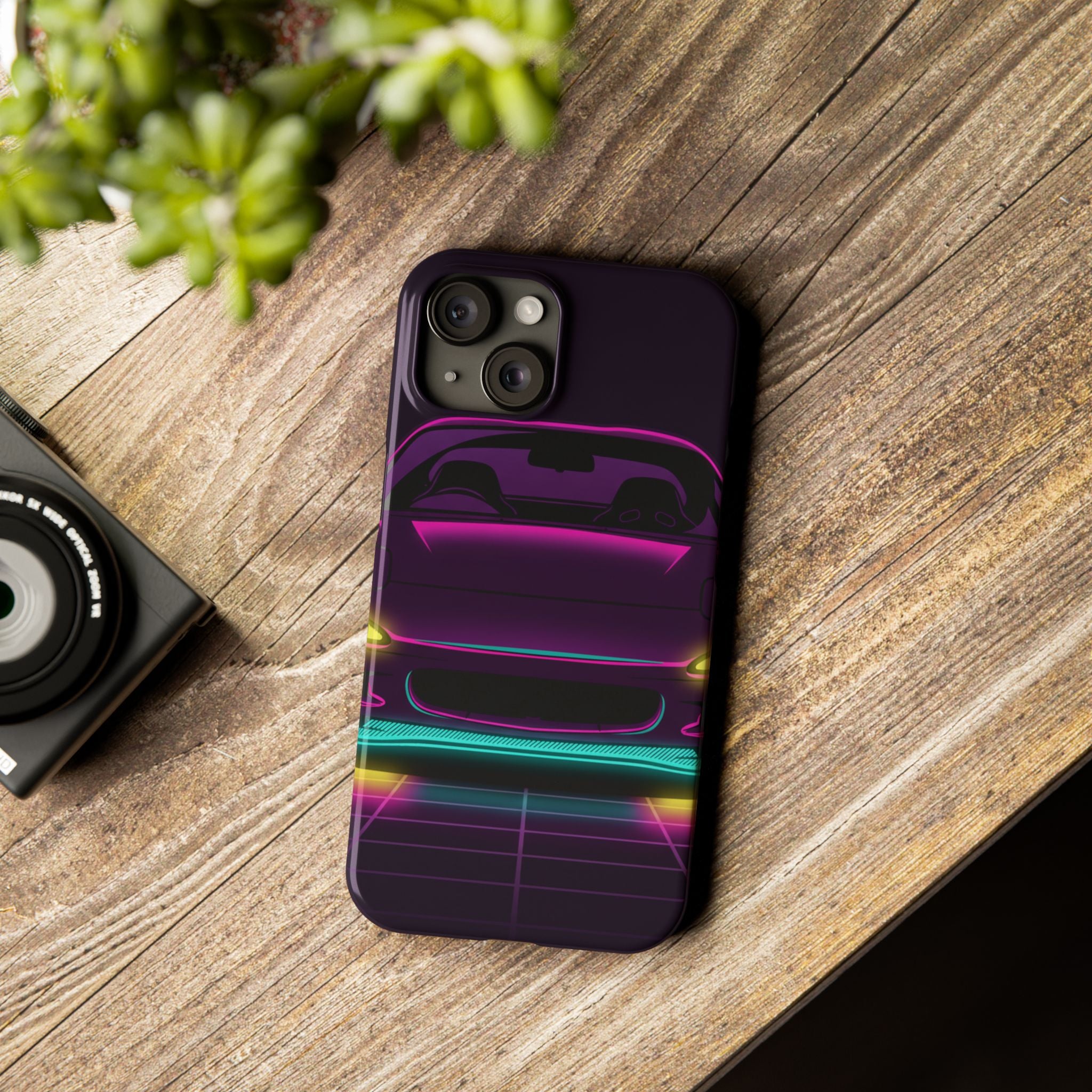 Mazda RX-7 FD Neon Synthwave Phone Case