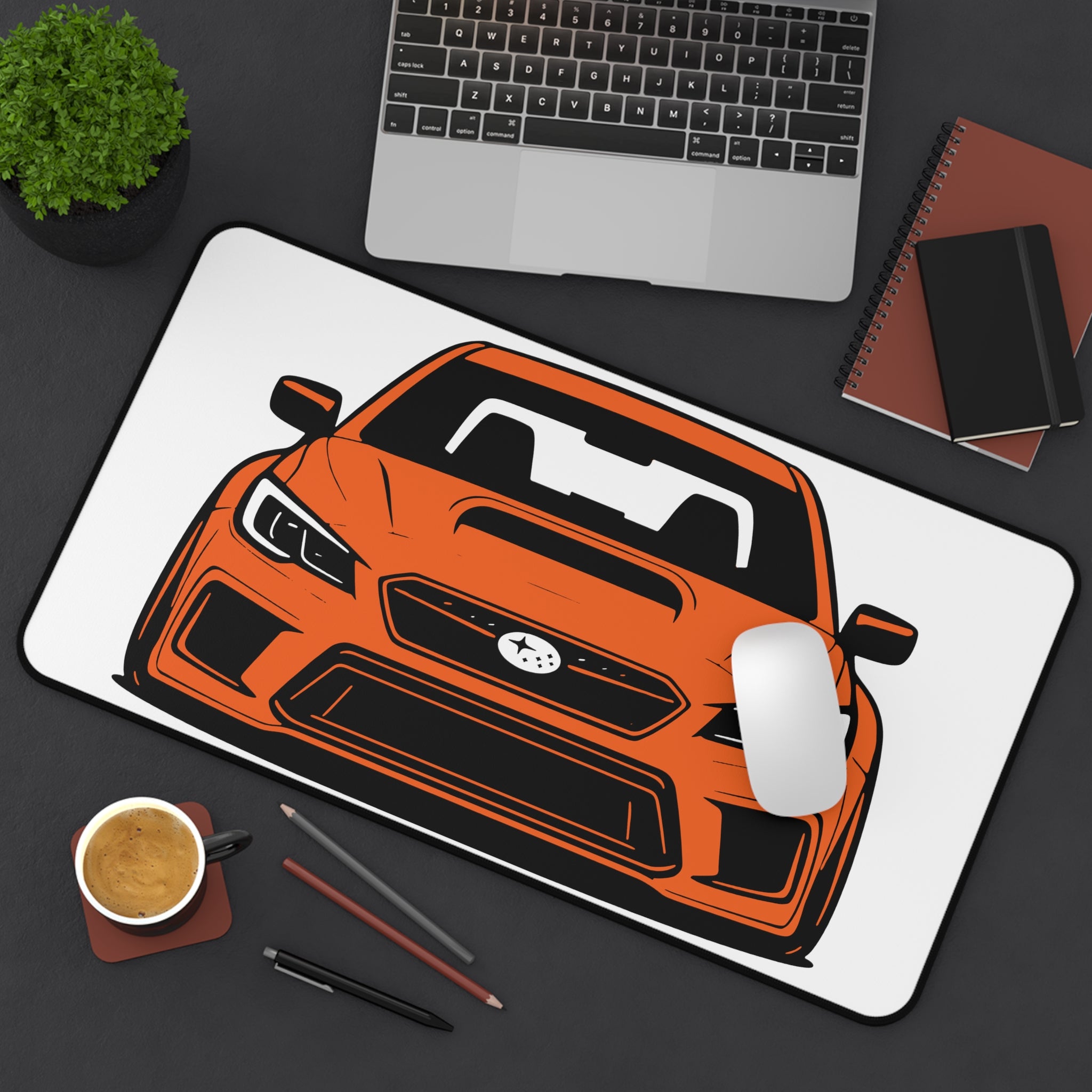 Subaru WRX Desk Mat (Orange)