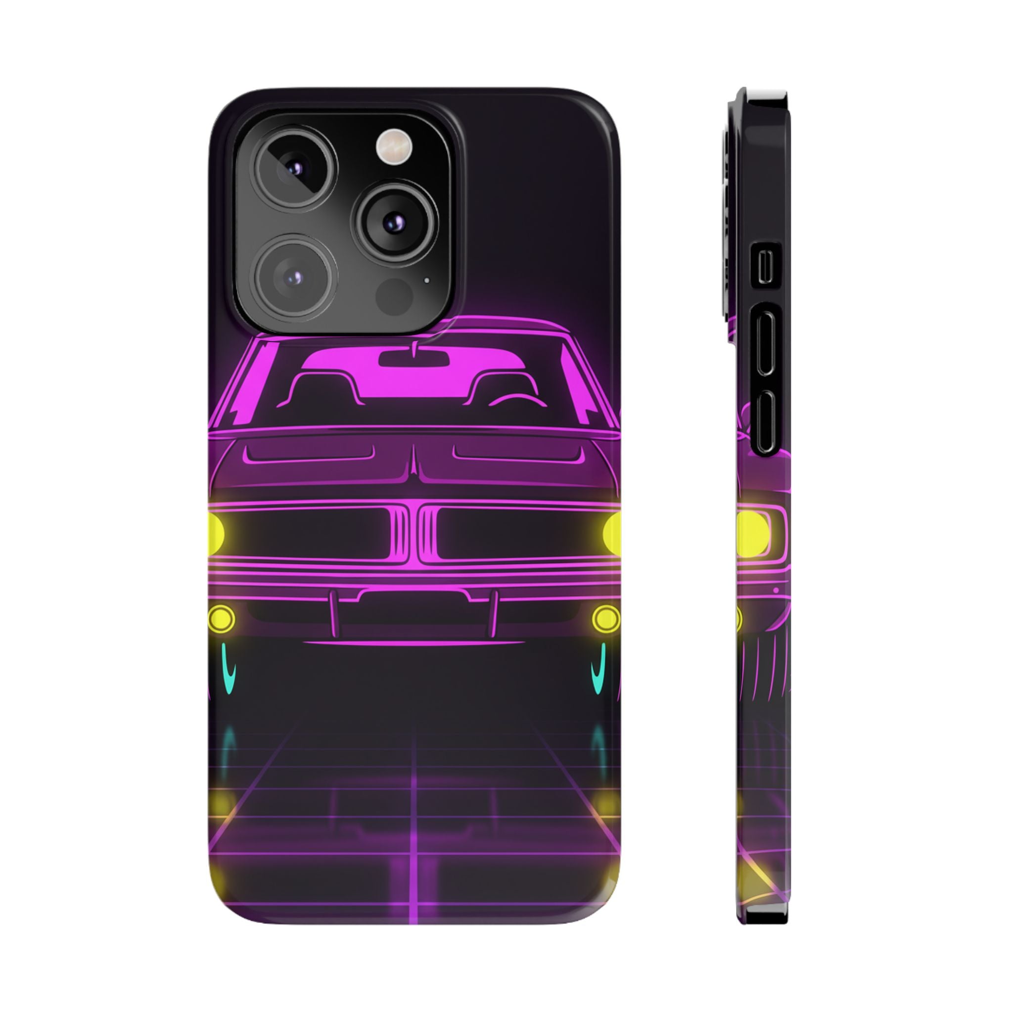 Dodge Charger R/T (1968-70) Resto-Mod Neon Synthwave Phone Case