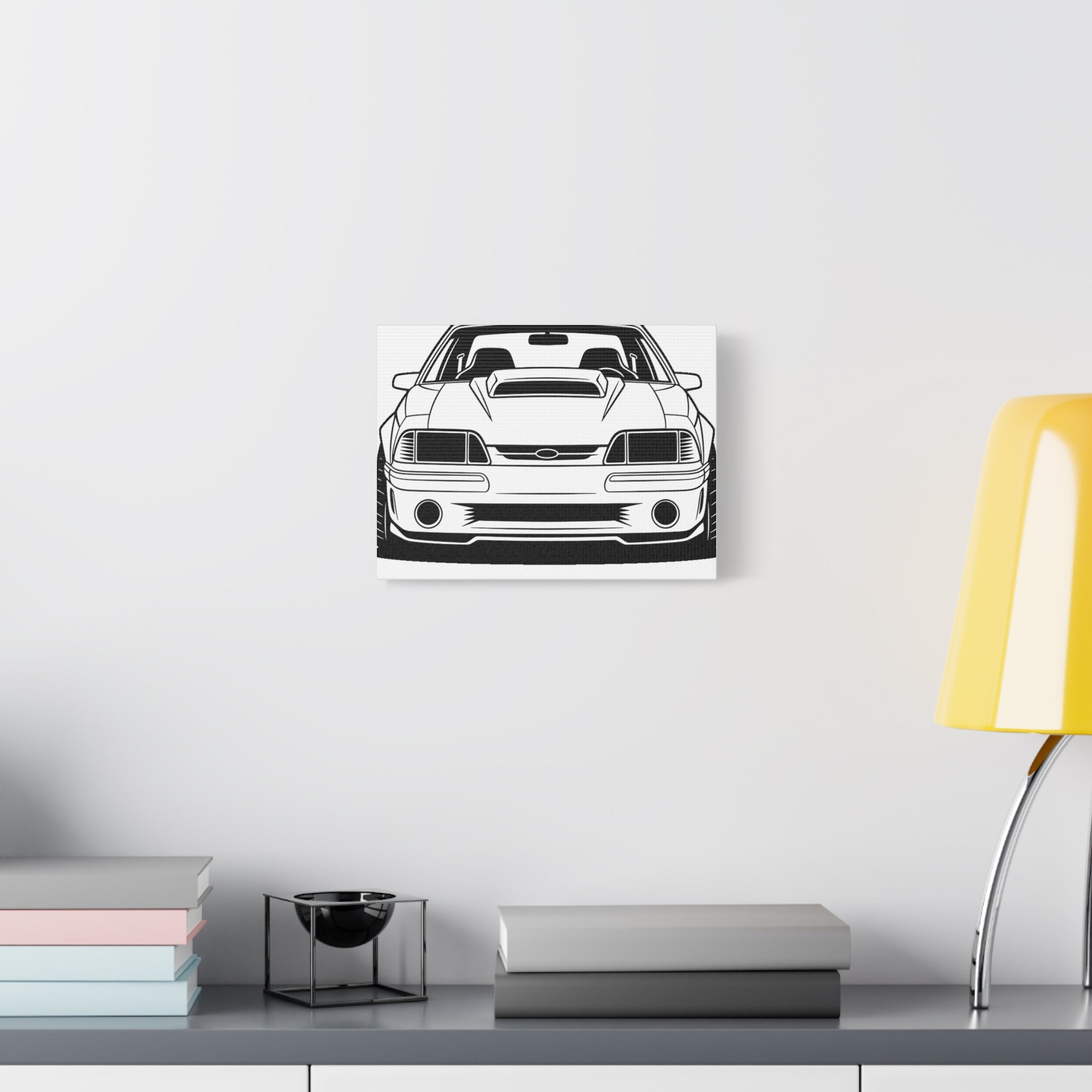 Ford Mustang Fox Body GT Canvas Wall Art
