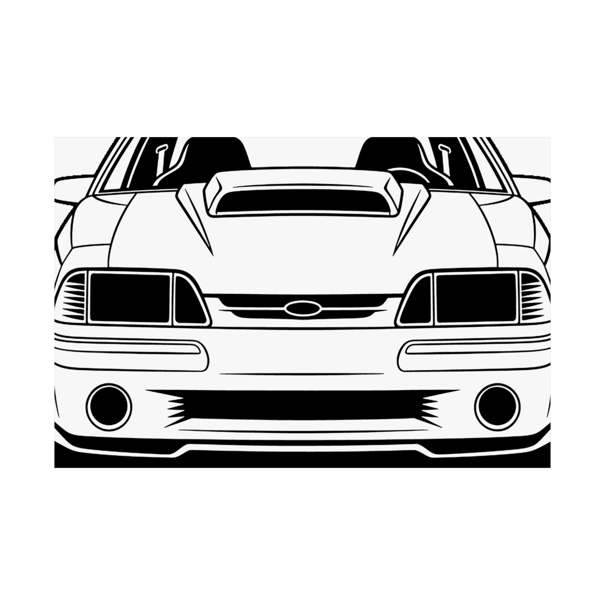 Ford Mustang Fox Body GT Poster