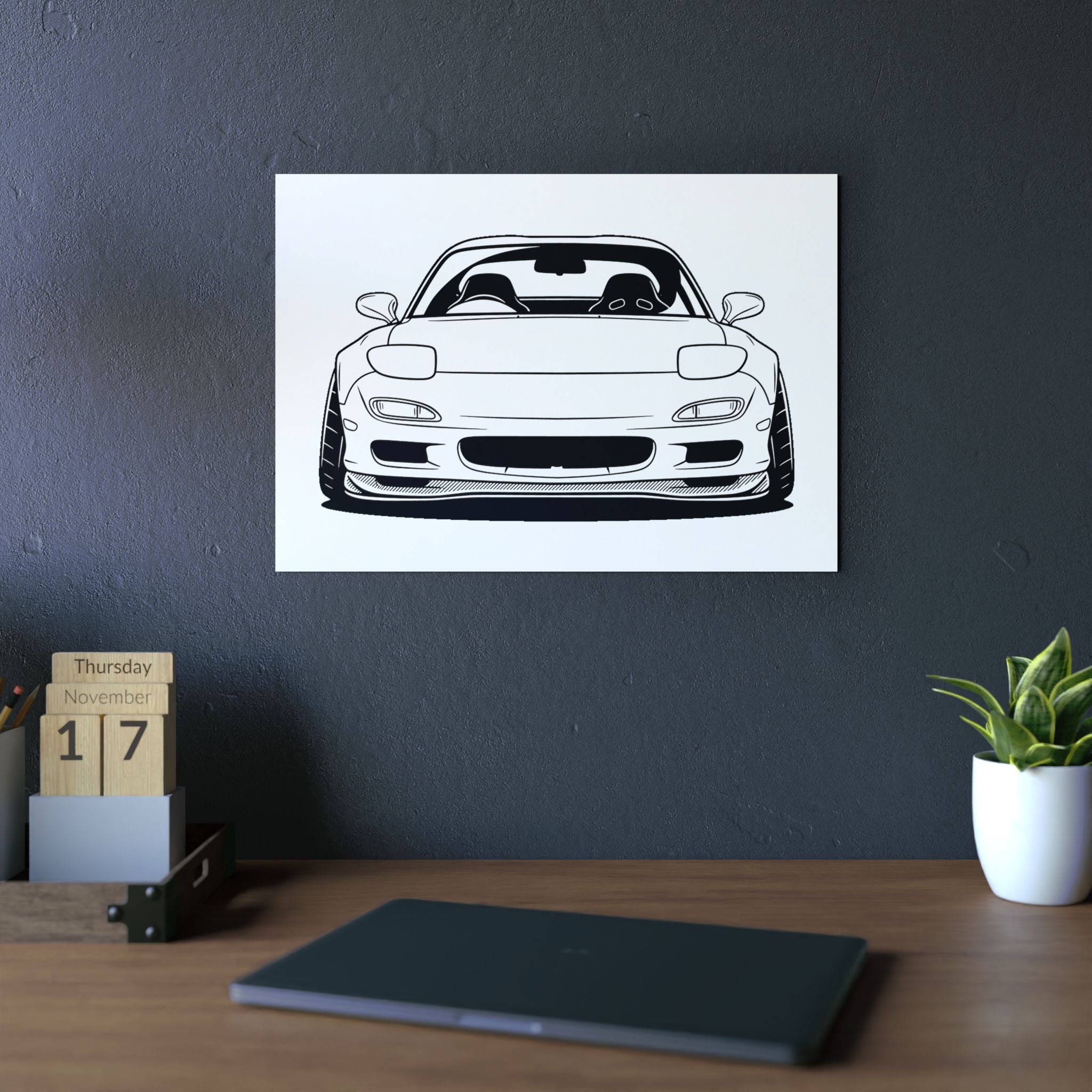 Mazda RX-7 FD Metal Wall Sign