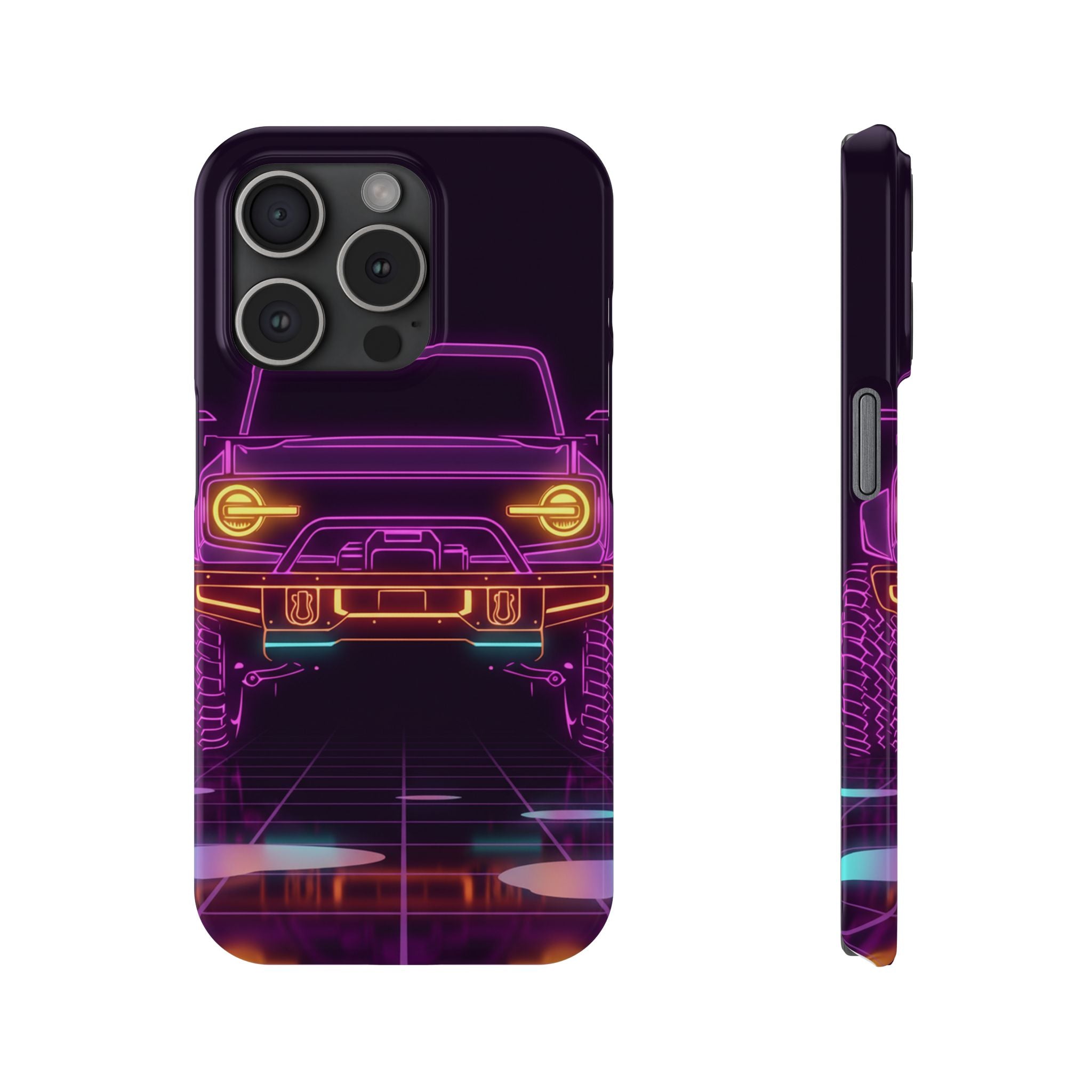 Ford Bronco (2021+) Neon Synthwave Phone Case