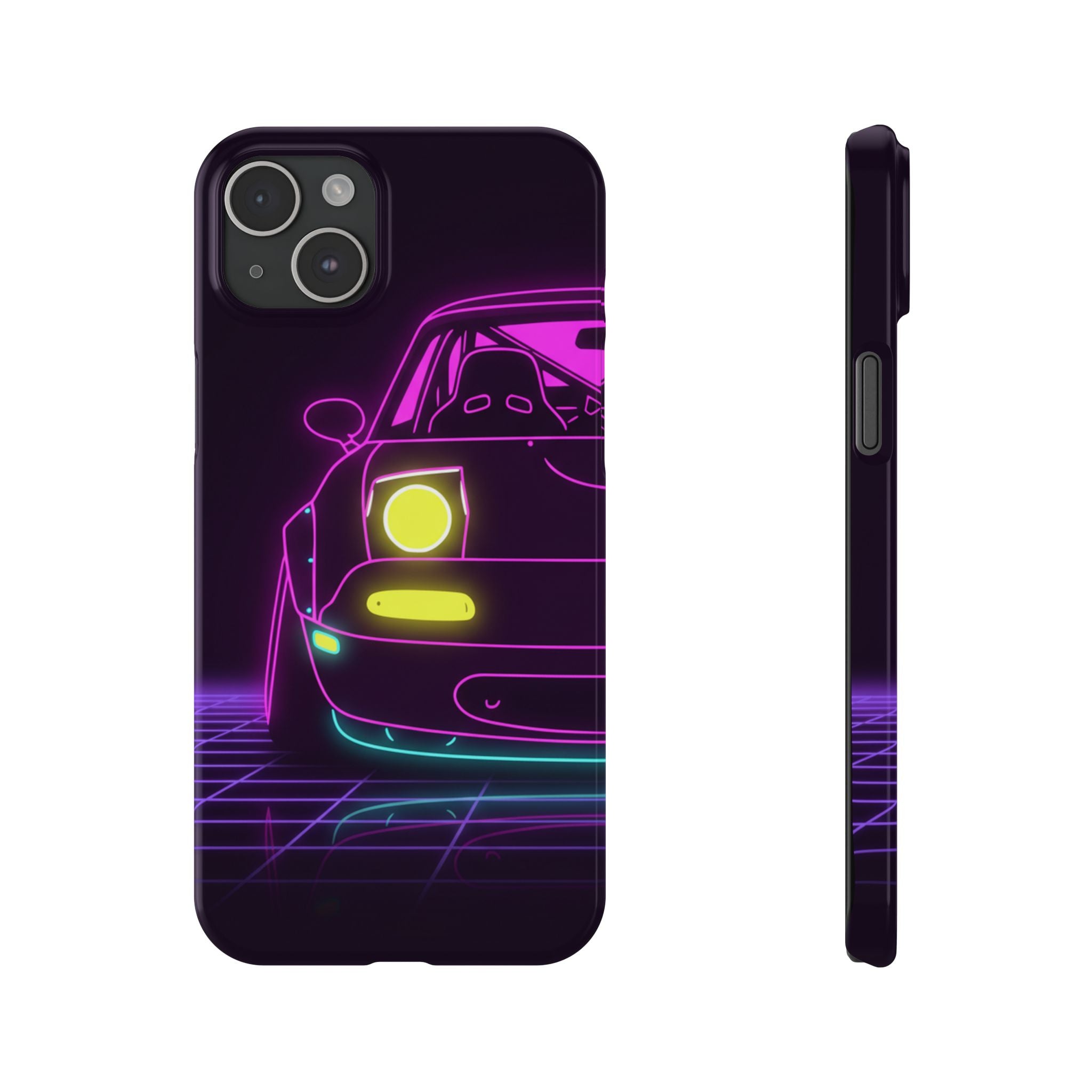 Mazda Miata NA (1989-97) Neon Synthwave Phone Case