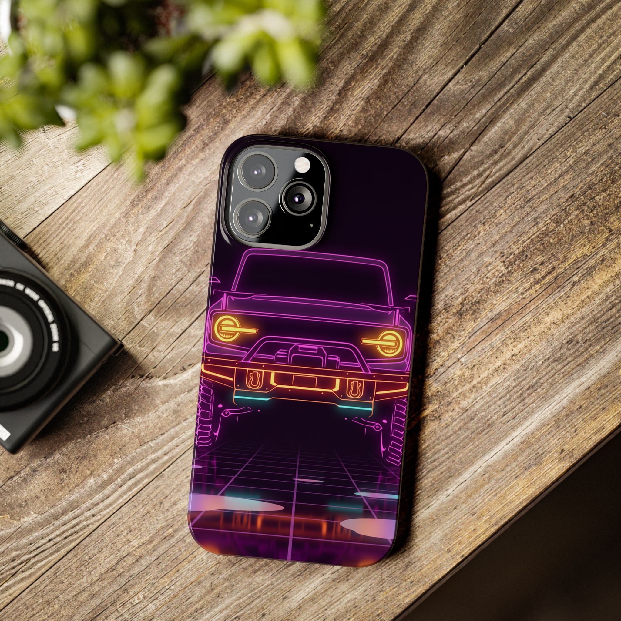 Ford Bronco (2021+) Neon Synthwave Phone Case