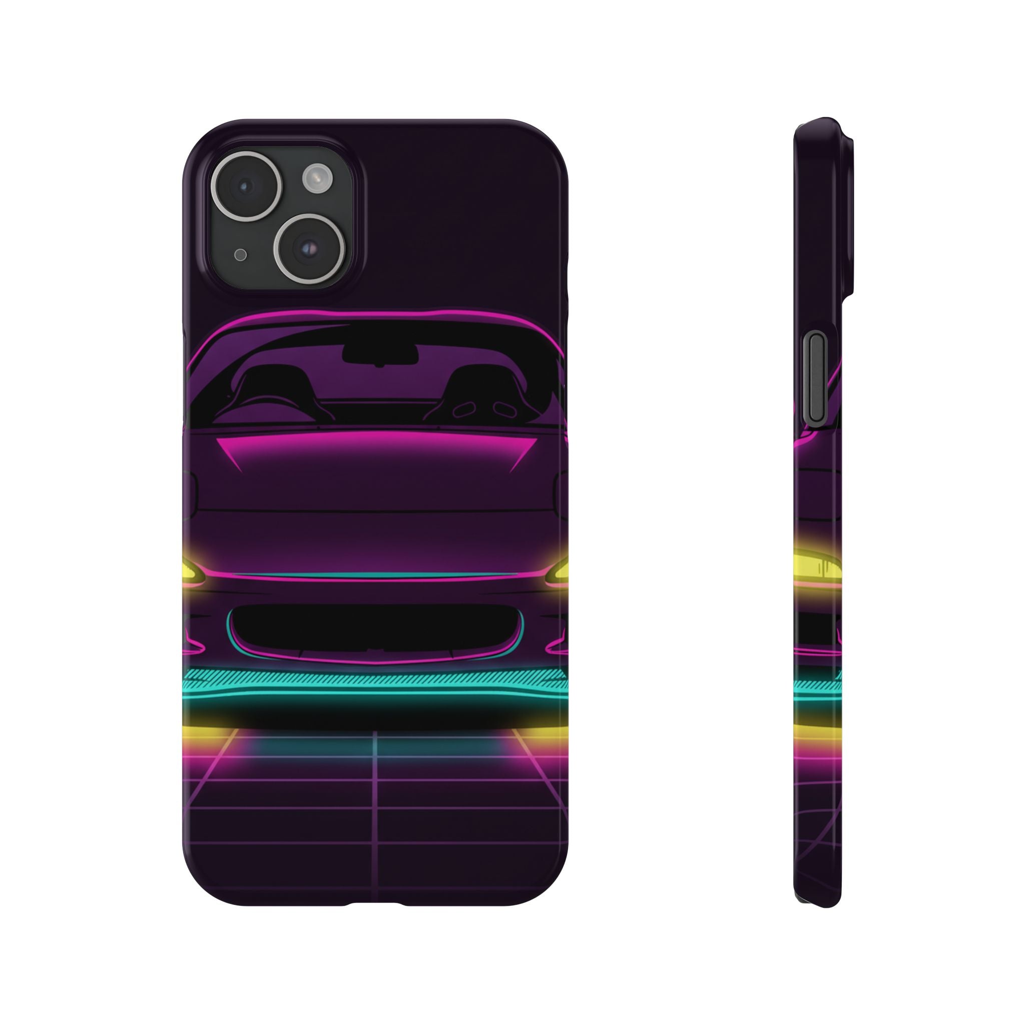 Mazda RX-7 FD Neon Synthwave Phone Case