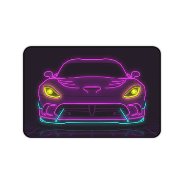 Dodge Viper (1992-17) Neon Synthwave Desk Mat