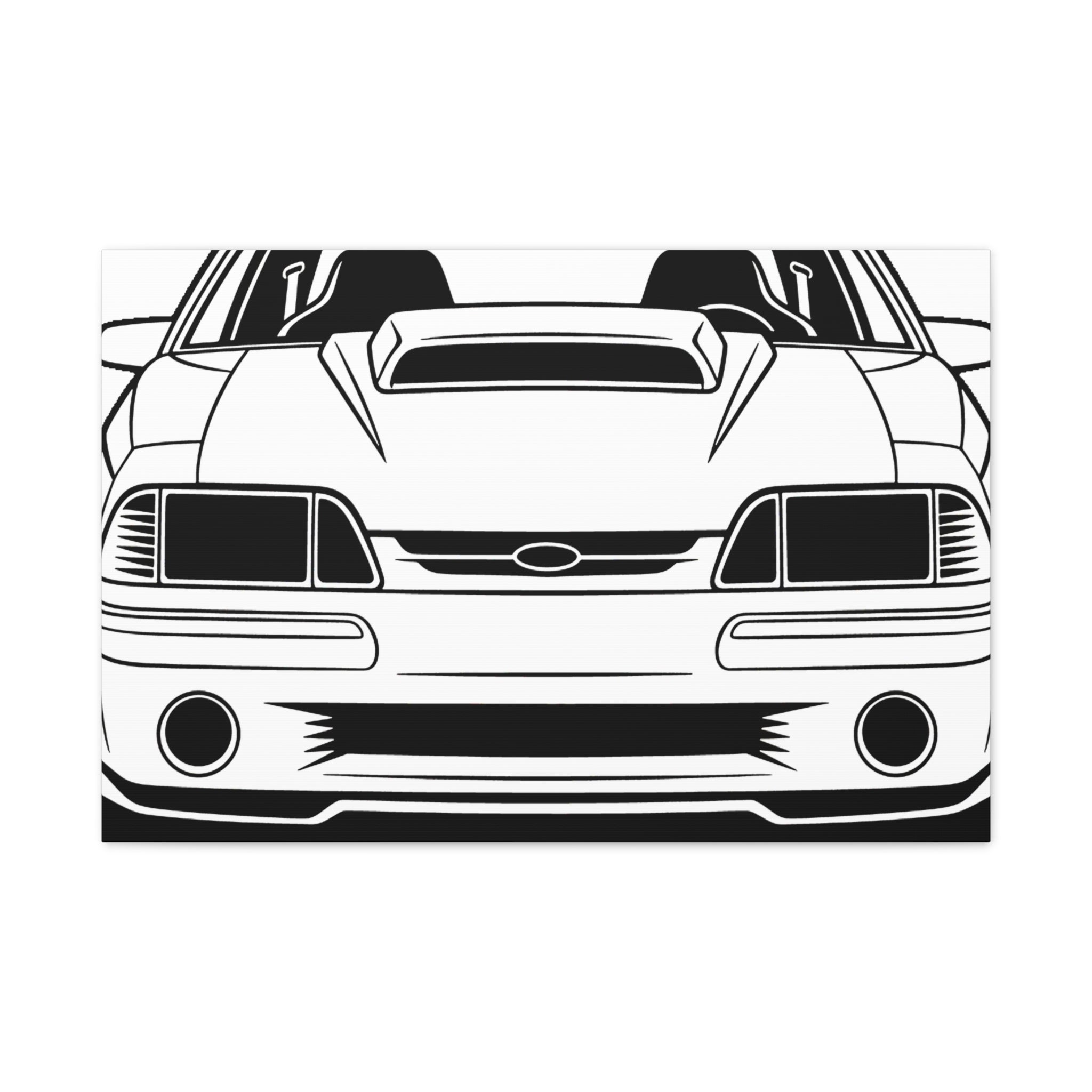 Ford Mustang Fox Body GT Canvas Wall Art