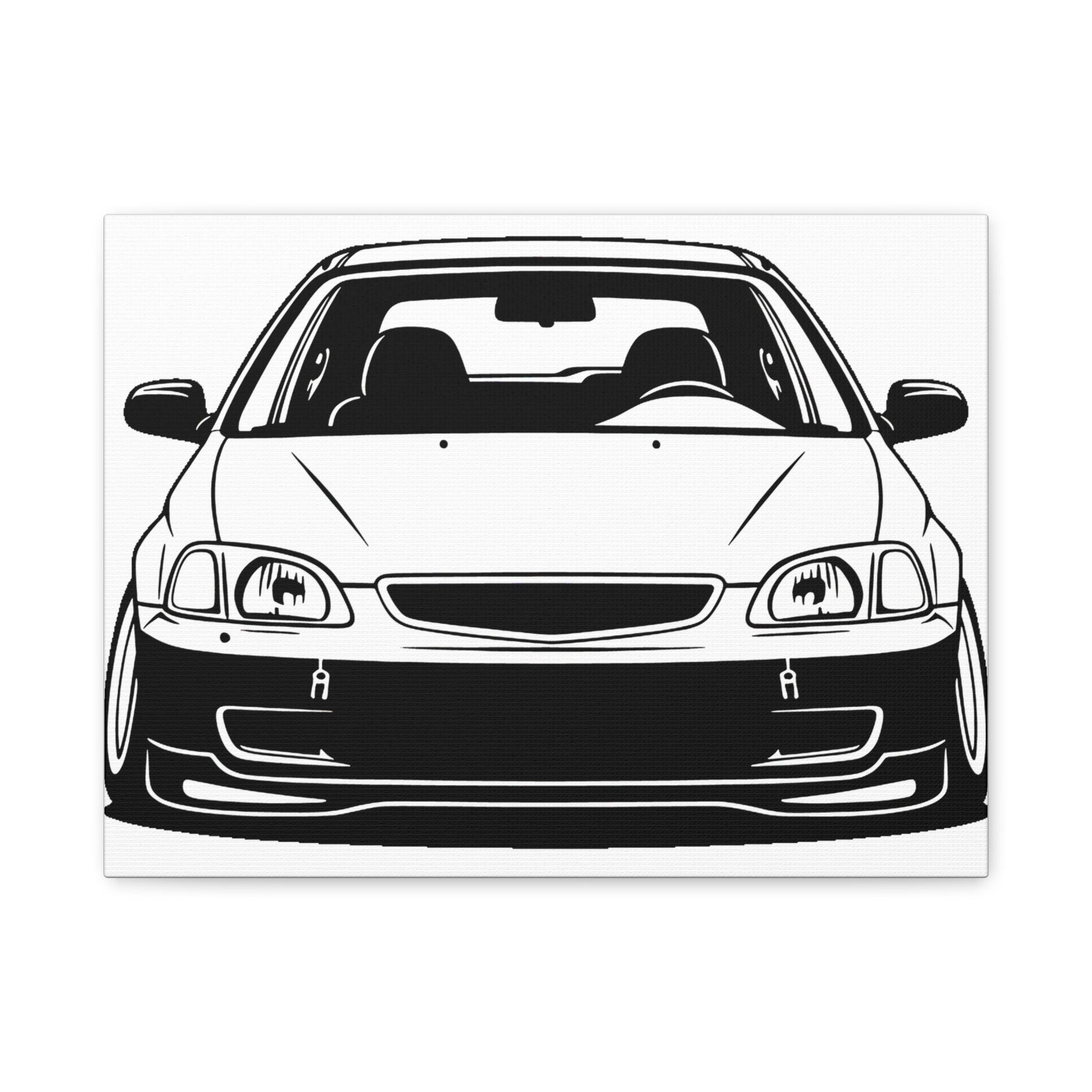 Honda Civic EK Hatch Canvas Wall Art