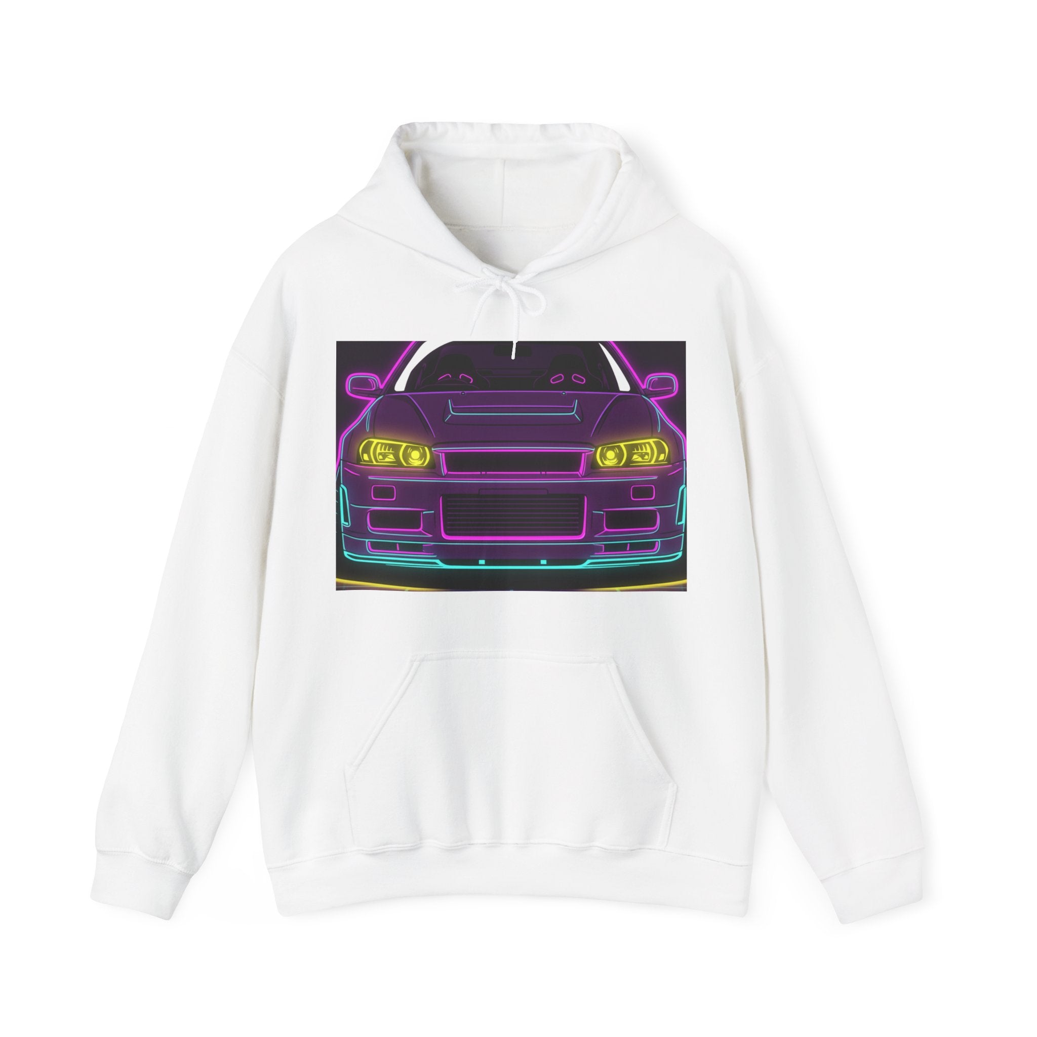 Nissan GT-R Neon Synthwave Unisex Hoodie