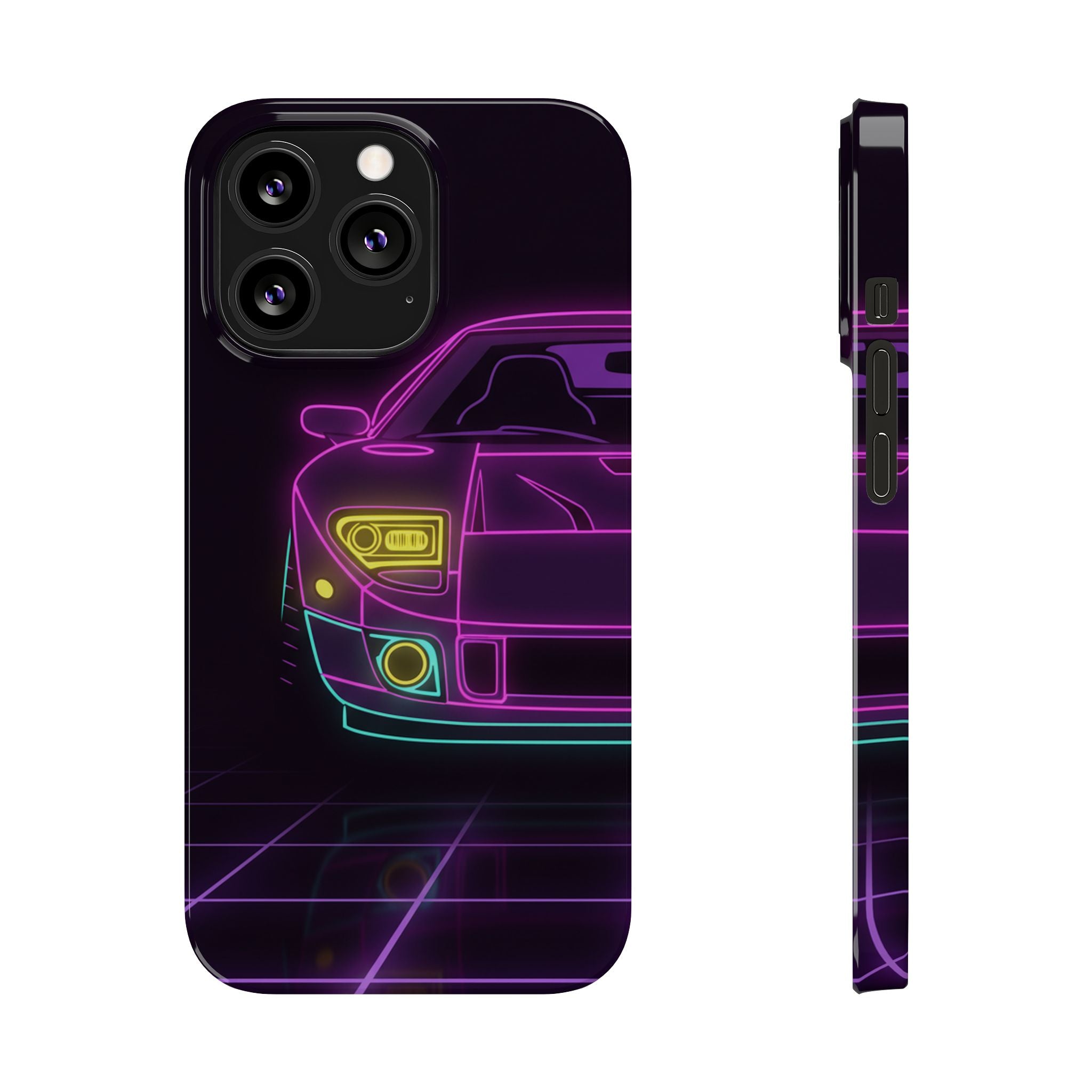 Ford GT40 (1964-69) Neon Synthwave Phone Case