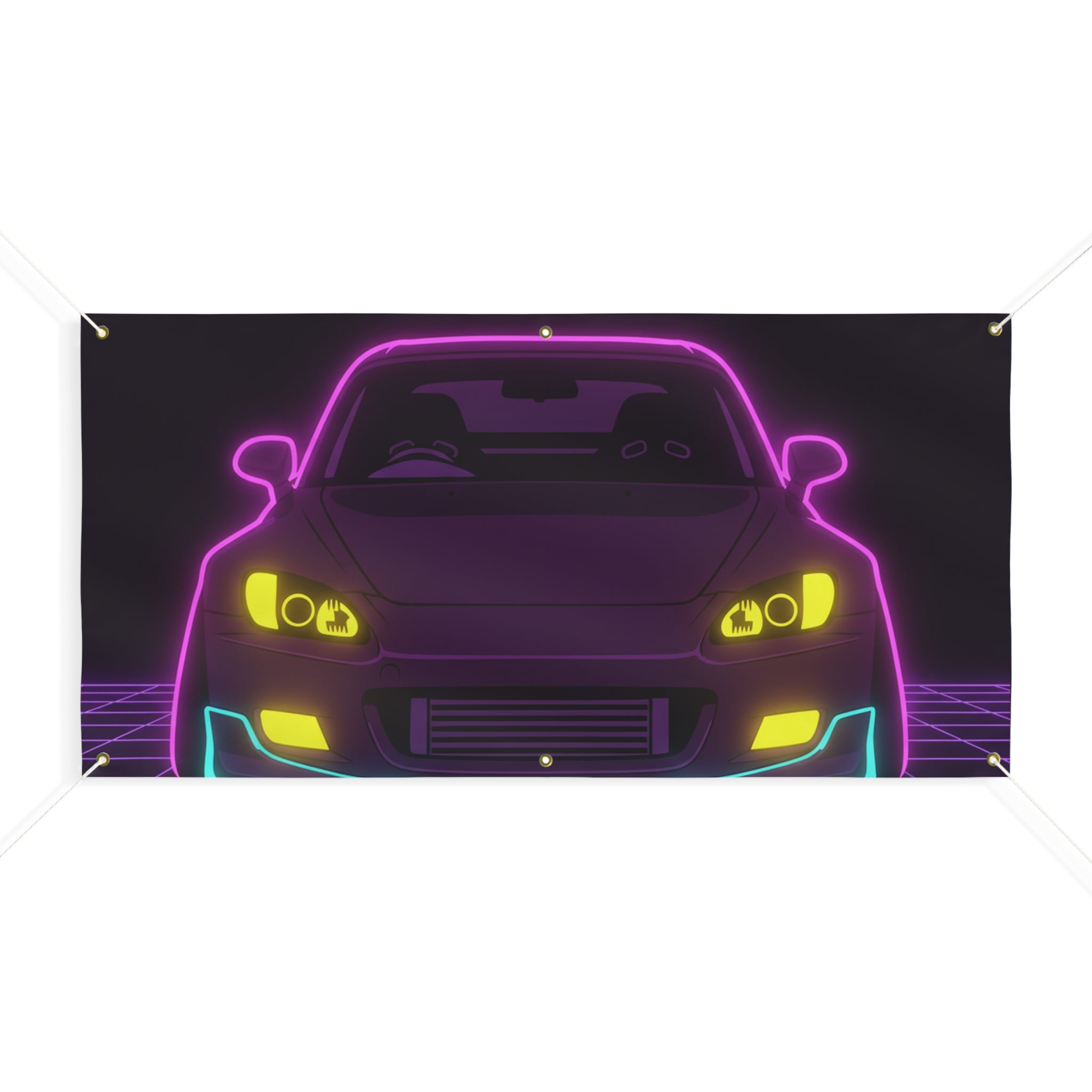 Honda S2000 (1999-09) Neon Synthwave Banner