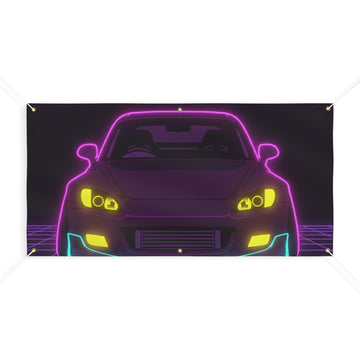 Honda S2000 (1999-09) Neon Synthwave Banner