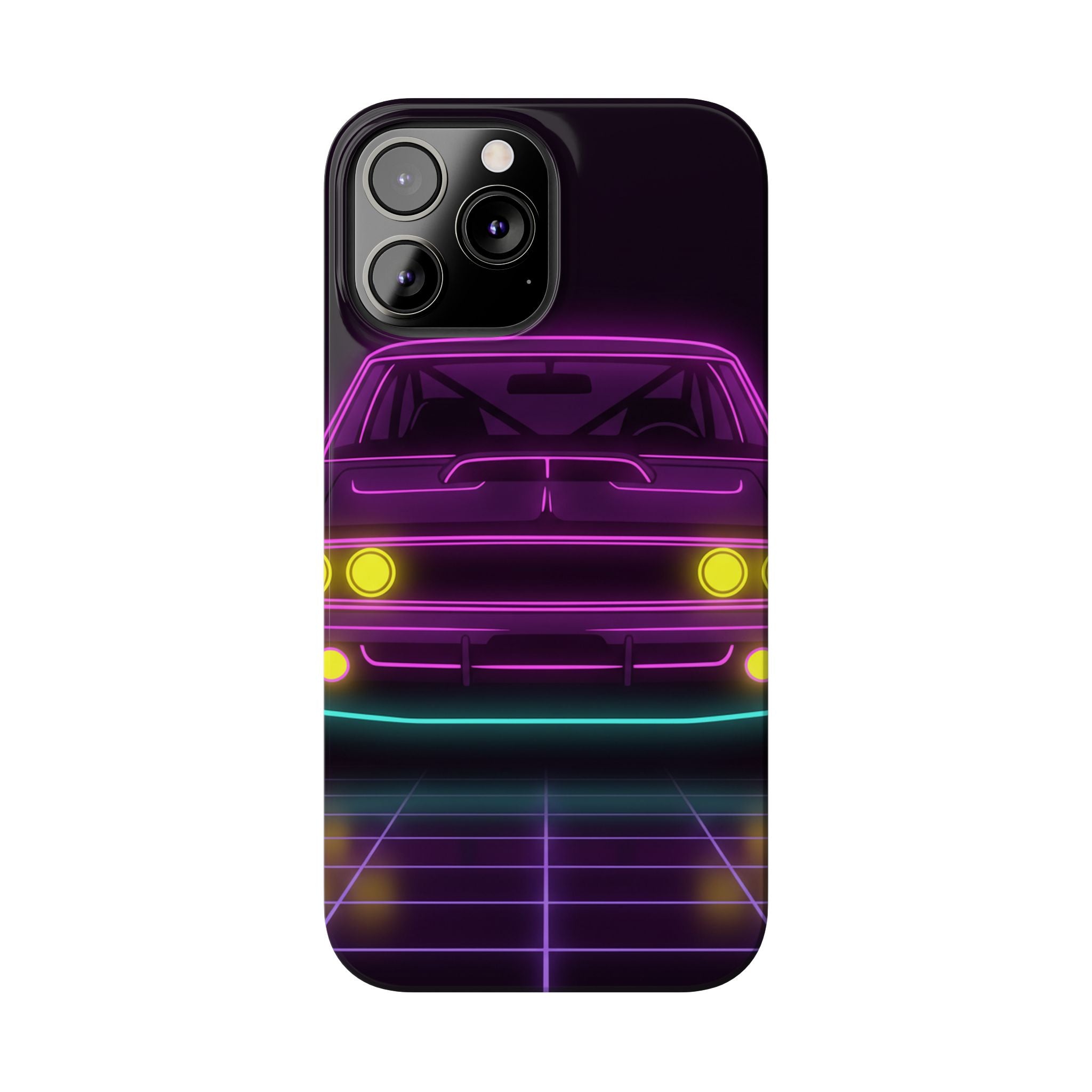 Dodge Charger R/T (1968-70) Neon Synthwave Phone Case