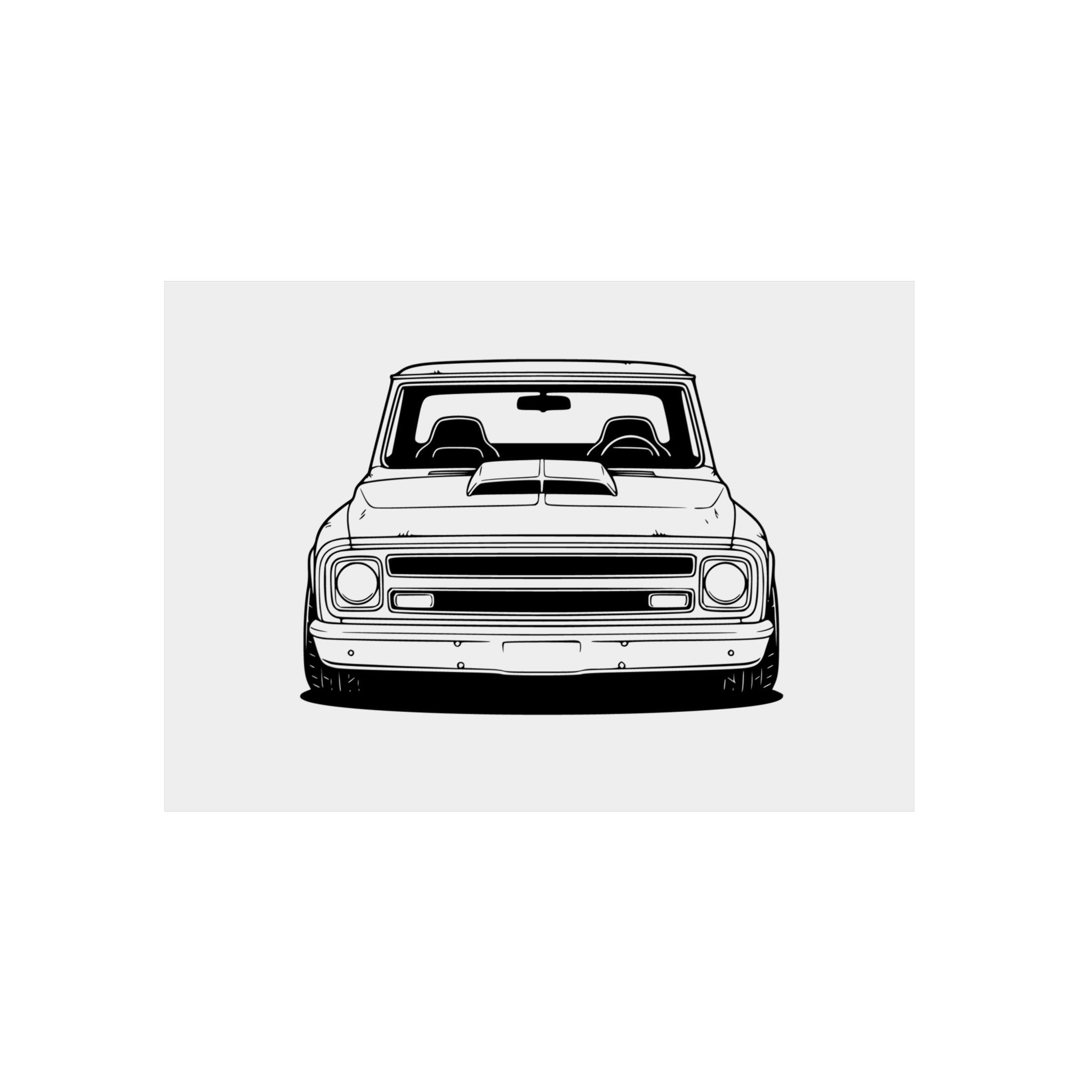 Chevy C10 Pickup (1967-72) Metal Wall Sign