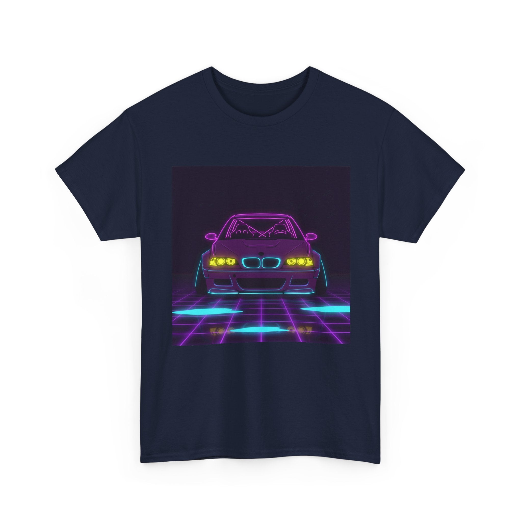 BMW E46 M3 (2000-06) Neon Synthwave Unisex Tee