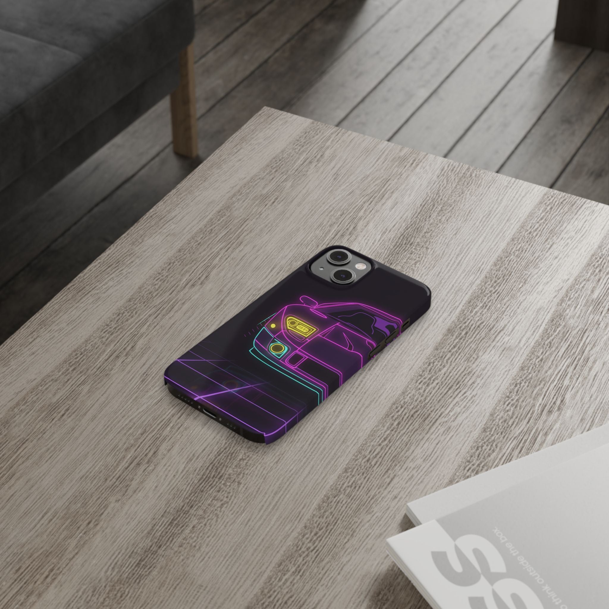 Ford GT40 (1964-69) Neon Synthwave Phone Case