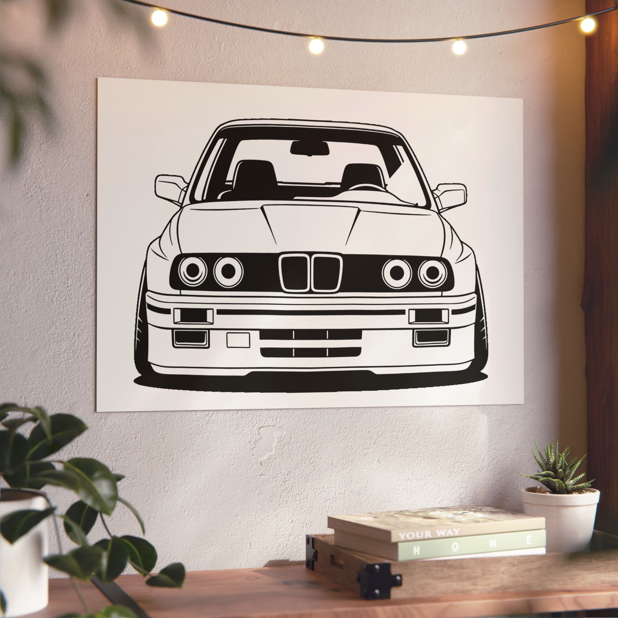 BMW E30 Metal Wall Sign