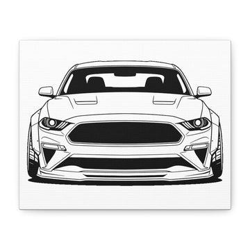 Ford Mustang GT (S650) Canvas Wall Art
