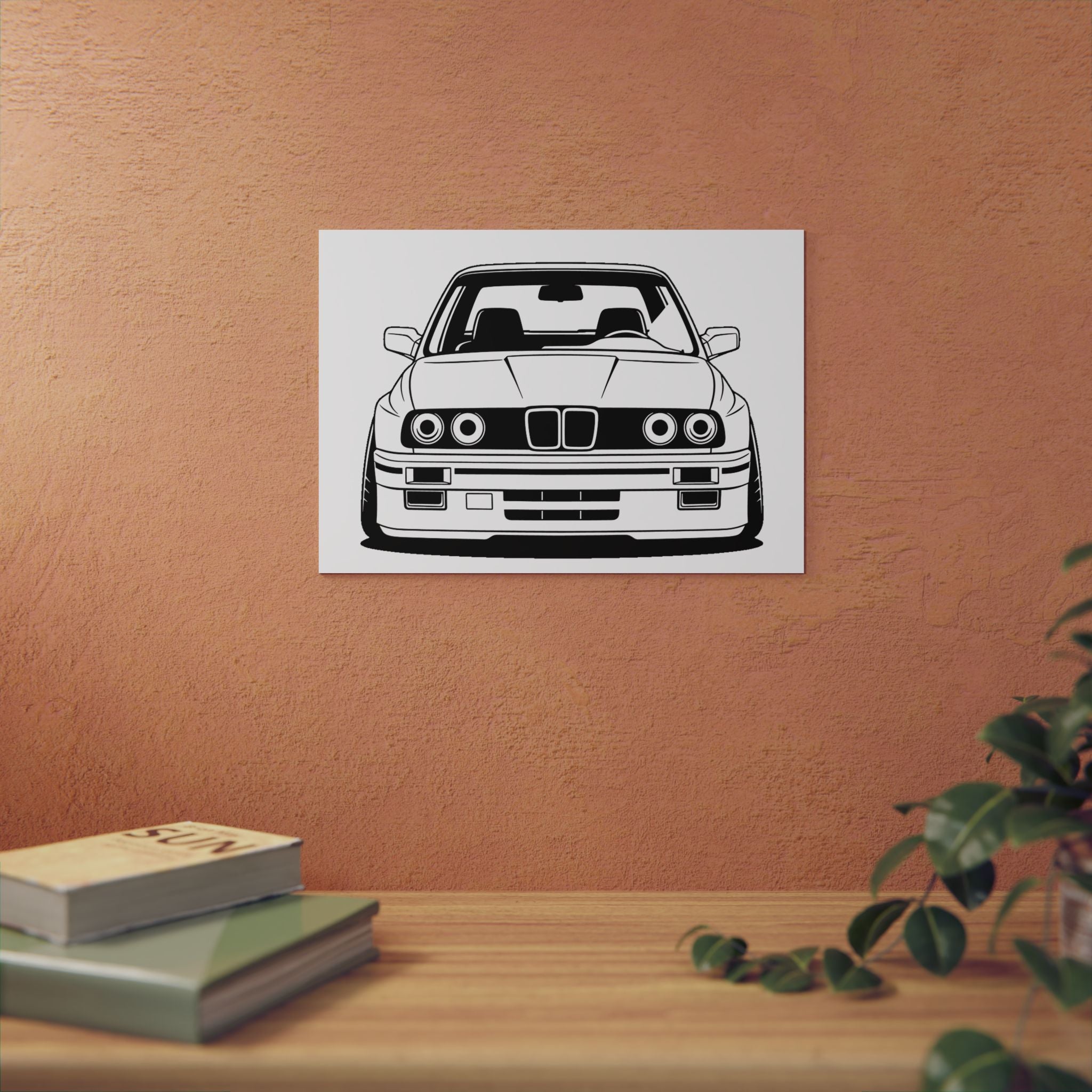 BMW E30 Metal Wall Sign