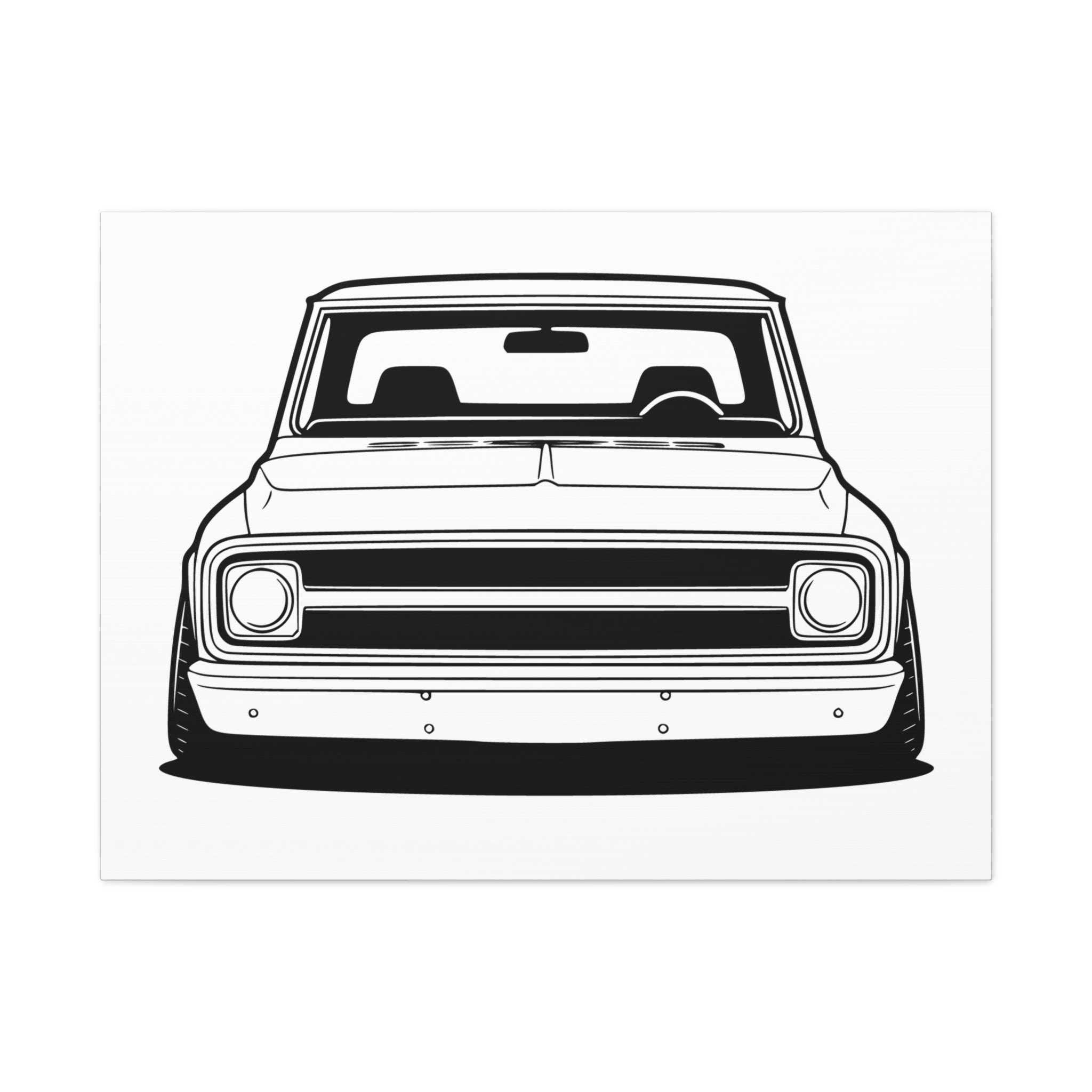 Chevy C10 Pickup (1967-72) Pro-Touring Canvas Wall Art