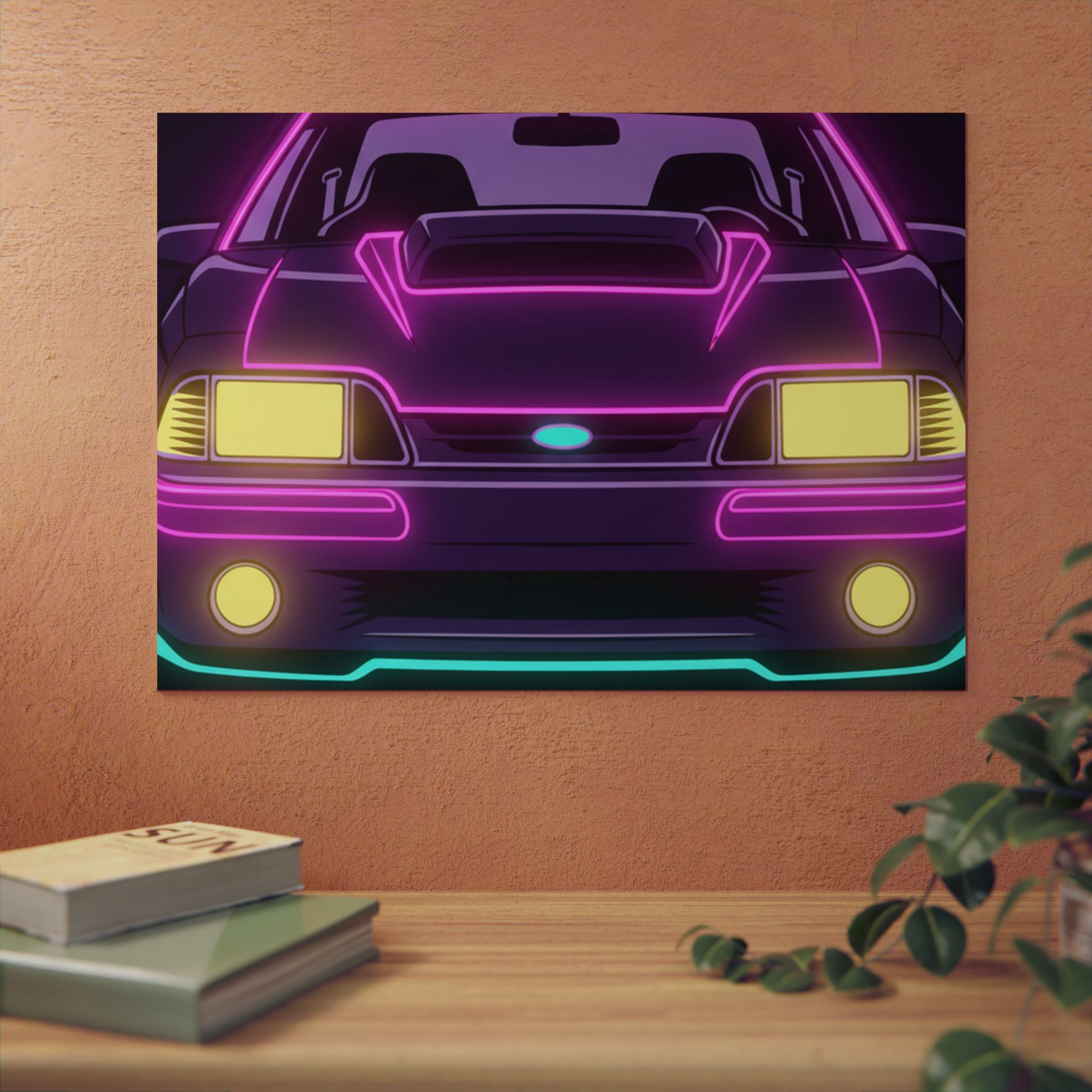 Ford Mustang Fox Body GT Metal Wall Sign