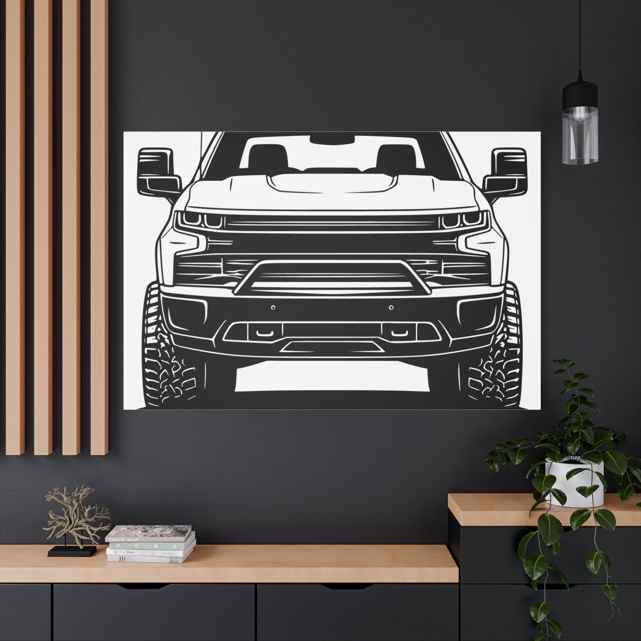 Chevy Silverado Trail Boss (2019+) Canvas Wall Art