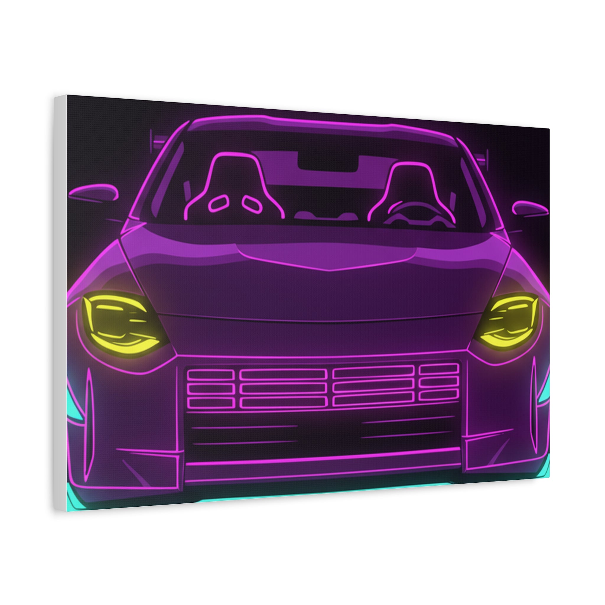 Nissan Z RZ34 (2023+) Neon Synthwave Canvas Wall Art