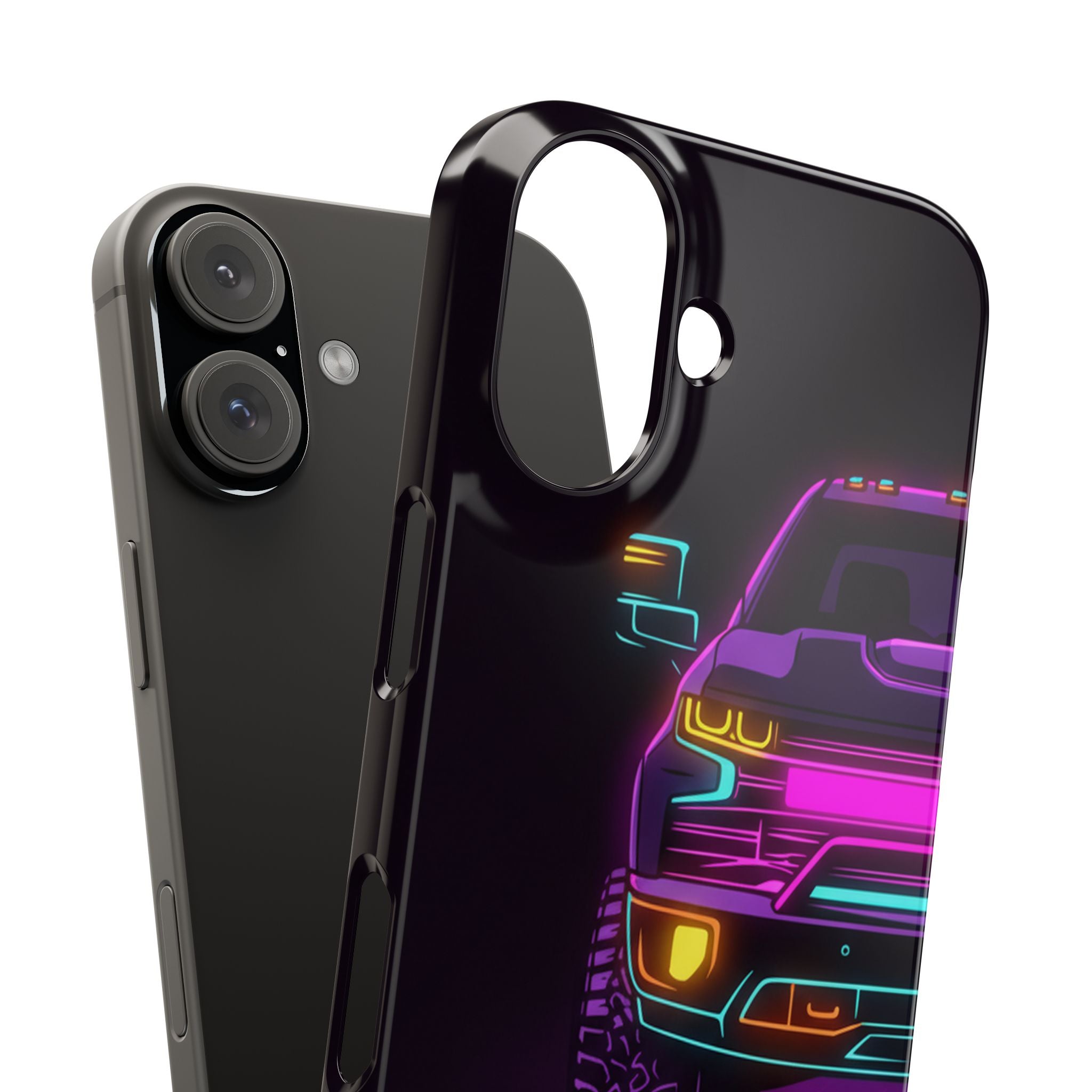 Chevy Silverado Trail Boss (2019+) Neon Synthwave Phone Case