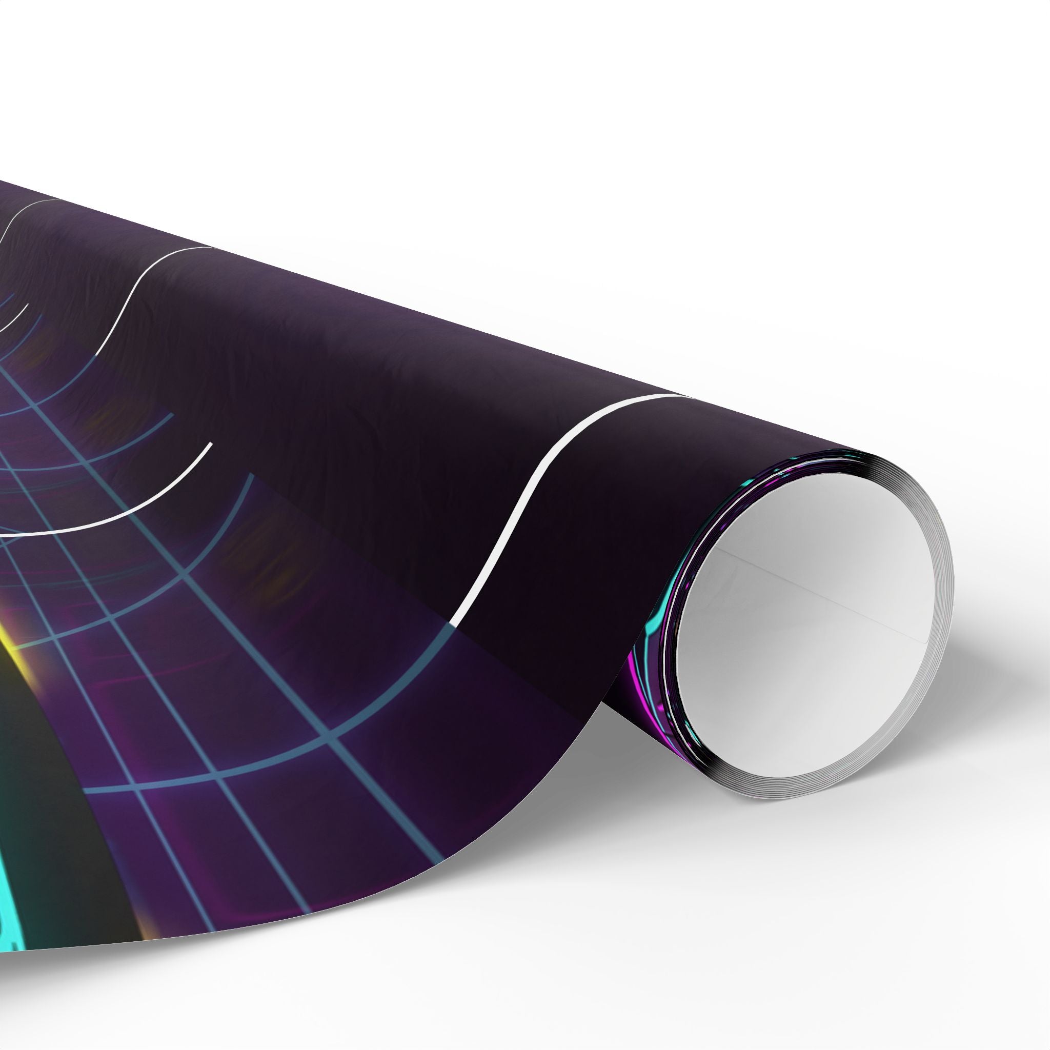 Nissan GT-R Neon Synthwave Gift Wrapping Paper