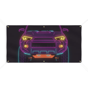 Toyota 4Runner TRD Pro Neon Synthwave Banner