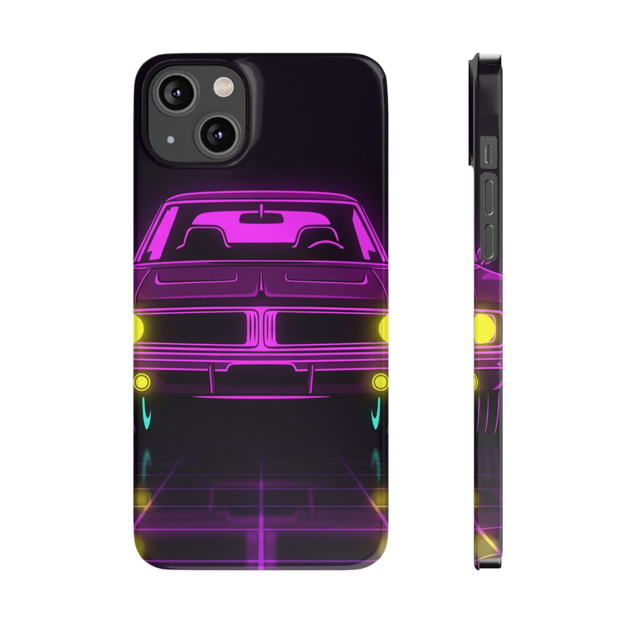 Dodge Charger R/T (1968-70) Resto-Mod Neon Synthwave Phone Case