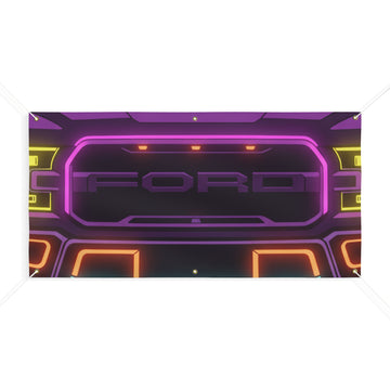 Ford F-150 Raptor Gen 2 Neon Synthwave Banner